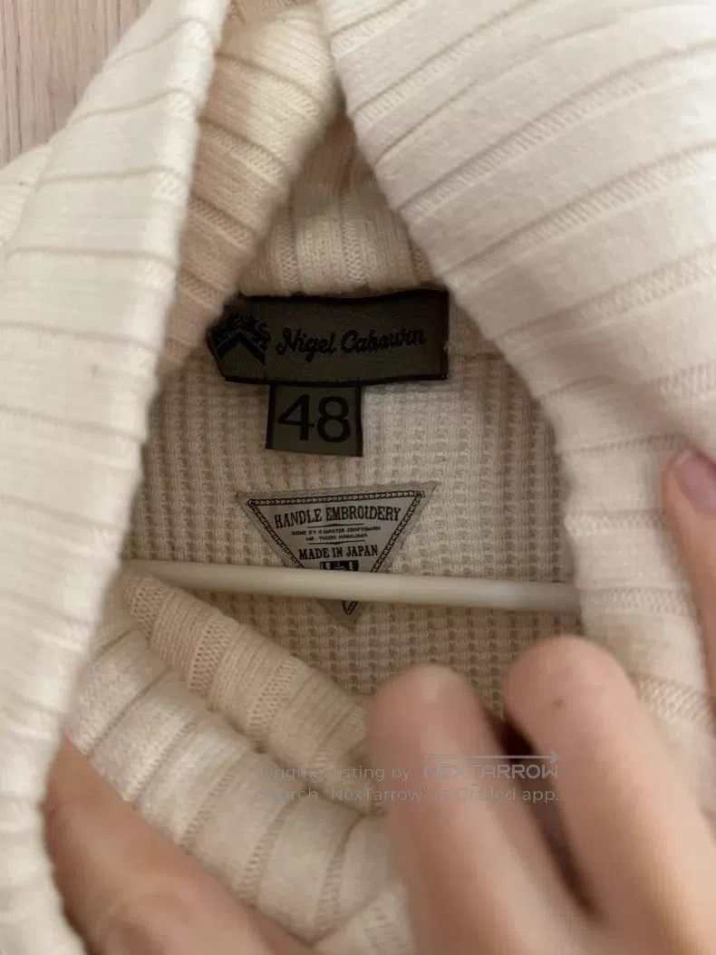 Nigel Cabourn Nigel Cabourn High-Neck Waffle Knit Top Size US M / EU 48-50 / 2 - 3 Thumbnail