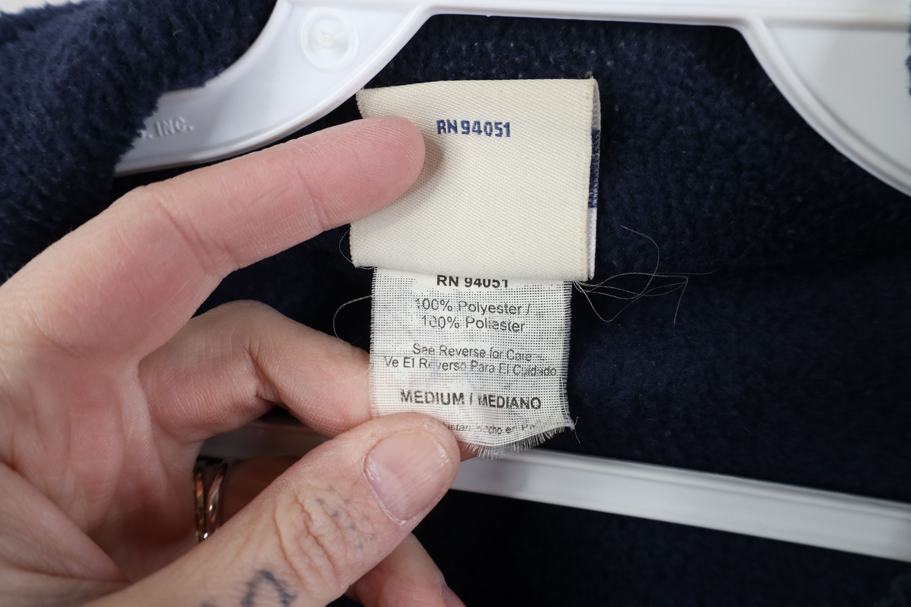 Vintage Vintage 90s University of Michigan Fleece Zip Jacket Blue Size US M / EU 48-50 / 2 - 6 Thumbnail