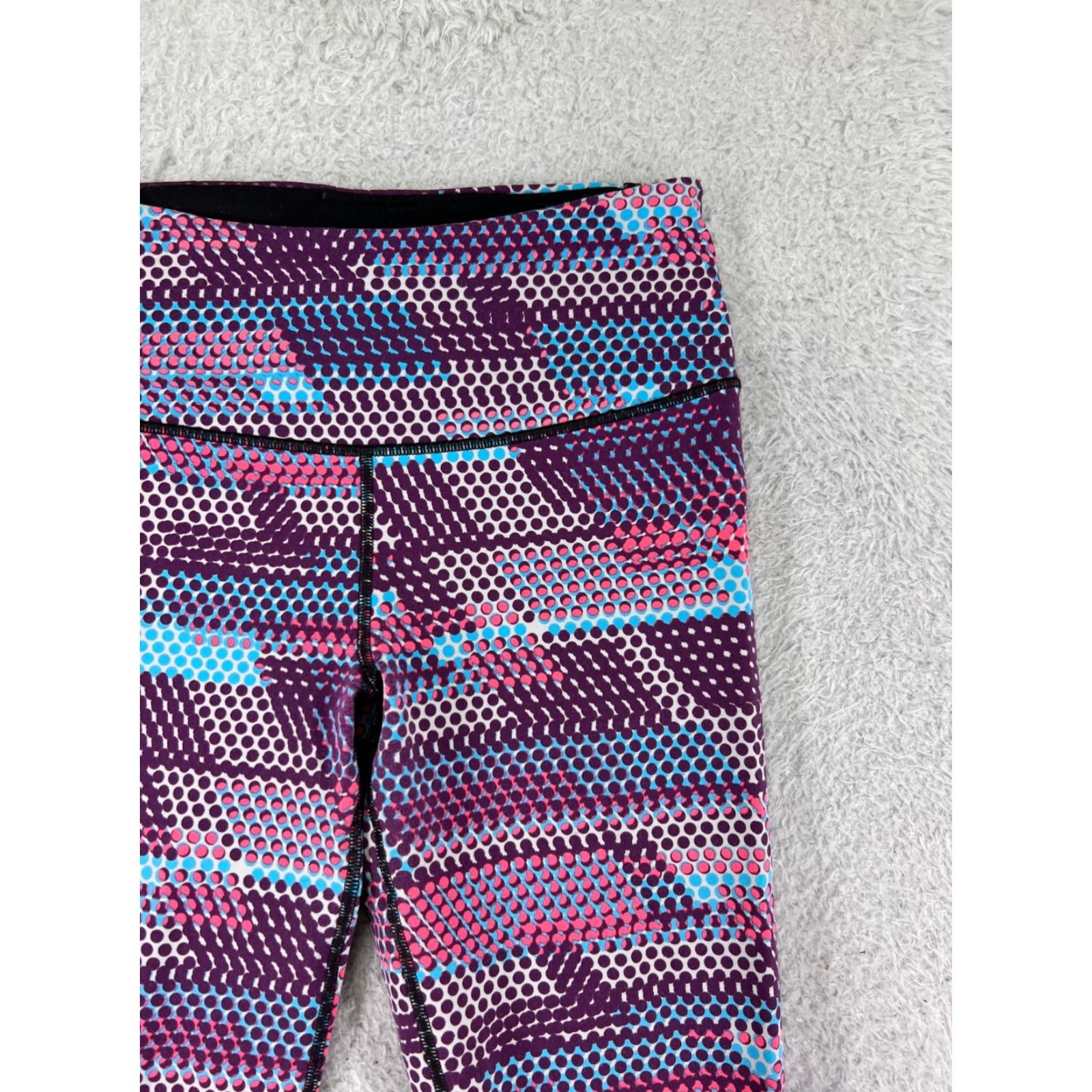 Victoria's Secret Victoria's Secret Leggings Womens S Purple VSX Nylon Blend Stretch Size 28" / US 6 / IT 42 - 7 Thumbnail