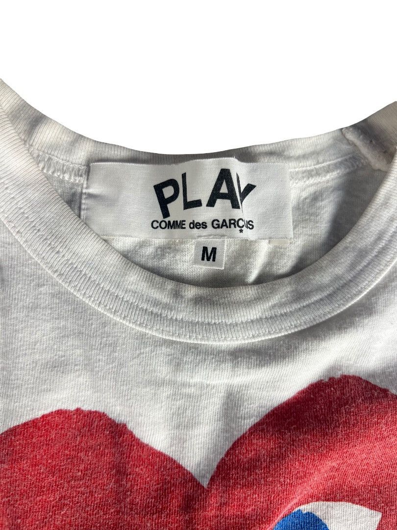 Comme des Garcons Comme des Garçons PLAY Red Heart Blue Eyes Tee 2017 – Size M Size US M / EU 48-50 / 2 - 2 Thumbnail