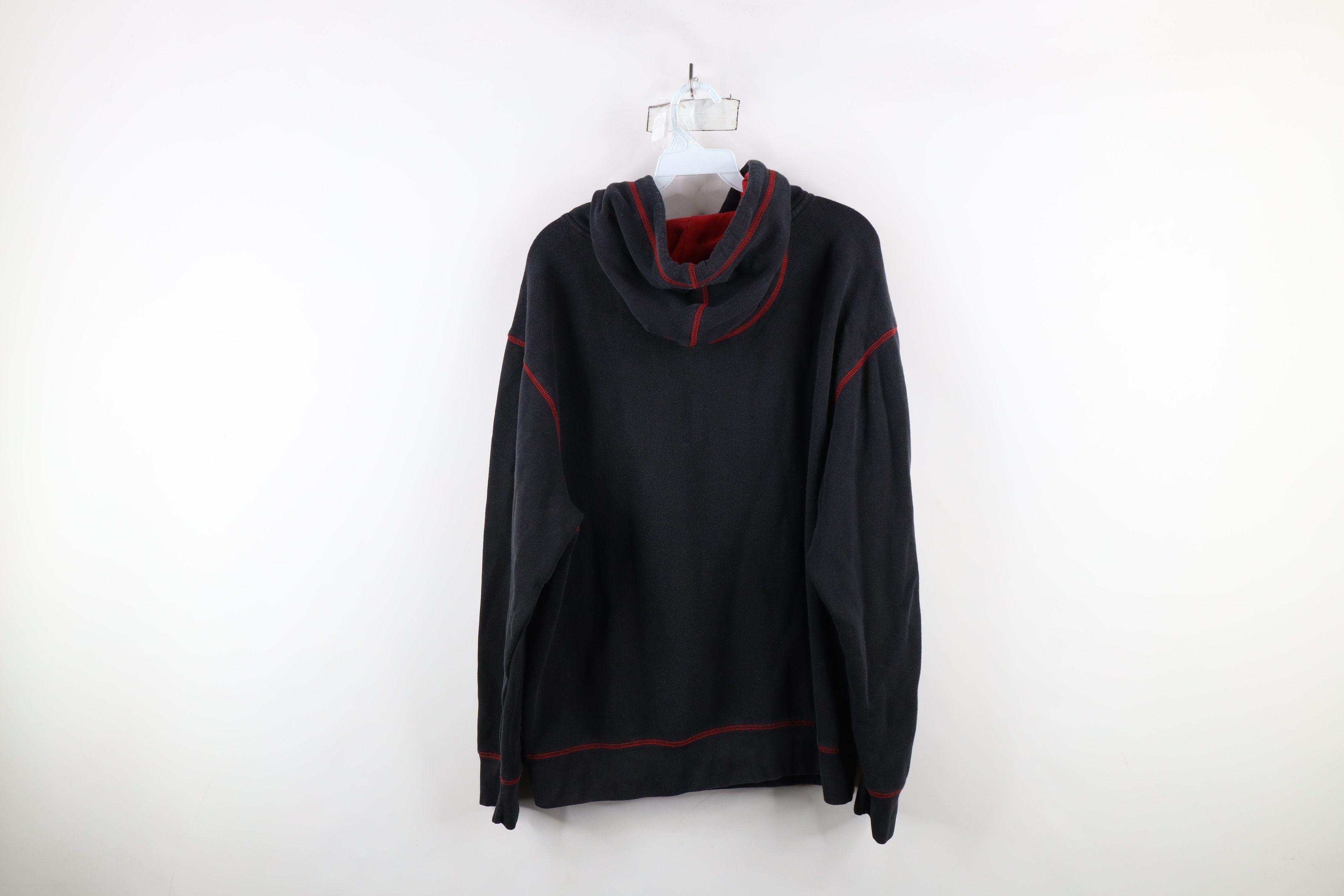 Vintage Vintage 90s Y2K Streetwear Blank Hoodie Sweatshirt Black Size US M / EU 48-50 / 2 - 12 Thumbnail