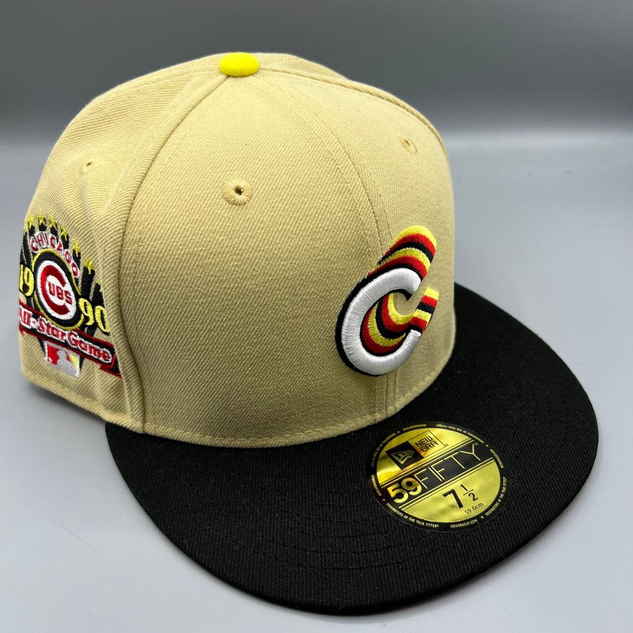 New Era Chicago Cubs Hat Men 7 1/2 59Fifty New Era MLB Fitted Cap Size ONE SIZE - 1 Thumbnail