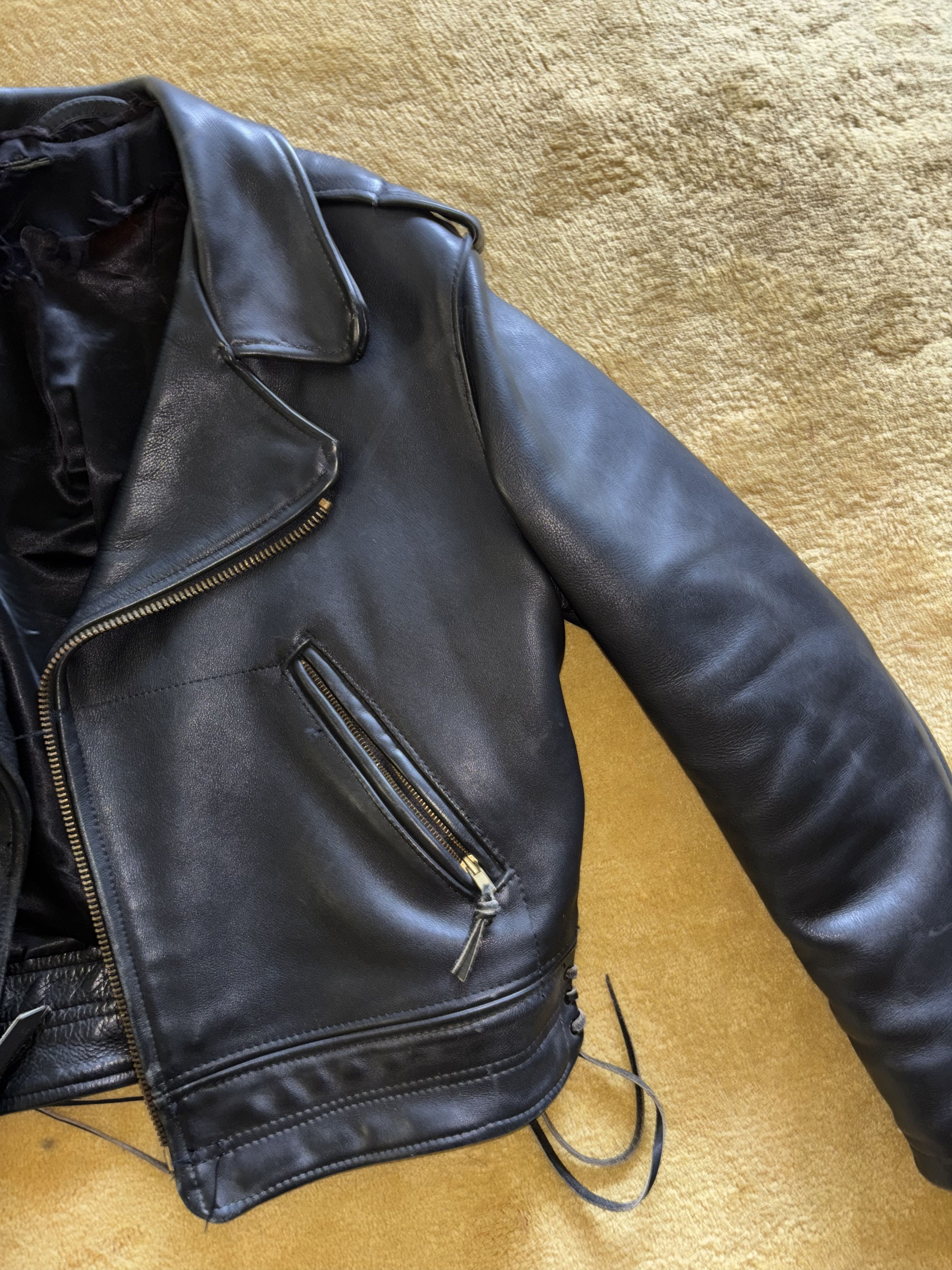 Other The Leather Man NYC Classic Leather Motorcycle Jacket Size US S / EU 44-46 / 1 - 6 Thumbnail