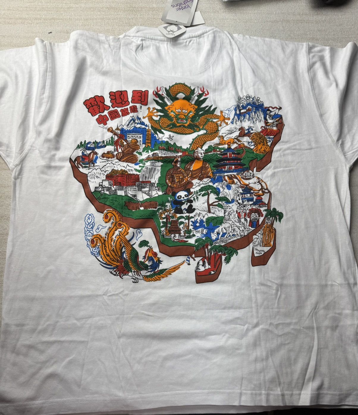 Vintage 2000s Panda tee Size US XXL / EU 58 / 5 - 4 Thumbnail