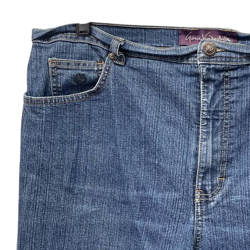 Gloria Vanderbilt Gloria Vanderbilt 18 Long Tapered Denim Blue Jeans 32 Inseam Size 40" / US 18 - 4 Thumbnail