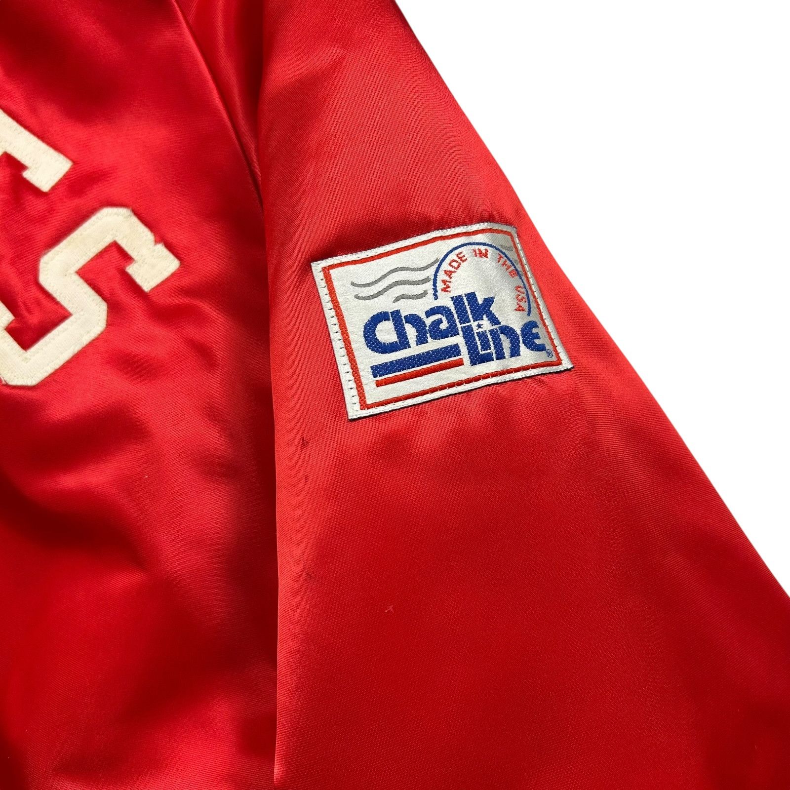 MLB VTG 90s PHILADELPHIA PHILLIES CHALK LINE SATIN JACKET Size US L / EU 52-54 / 3 - 5 Thumbnail