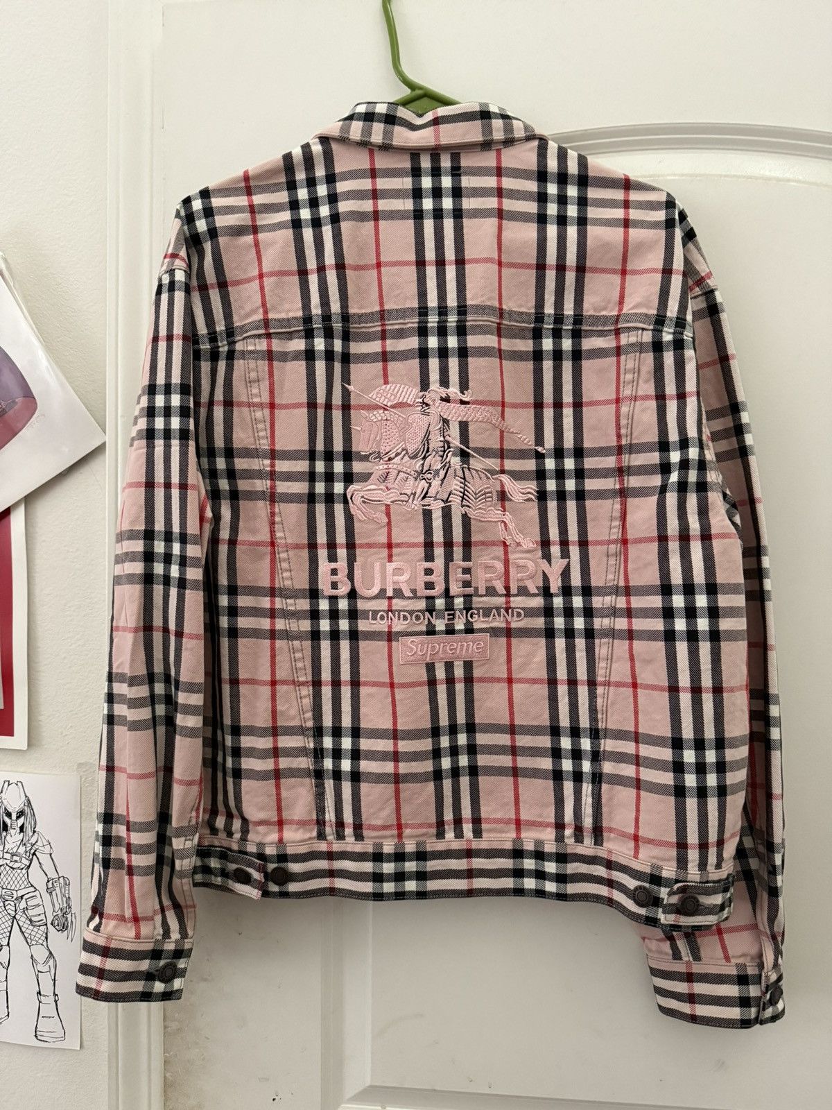 Burberry × Supreme Supreme X Burberry Denim Trucker Size US M / EU 48-50 / 2 - 4 Thumbnail
