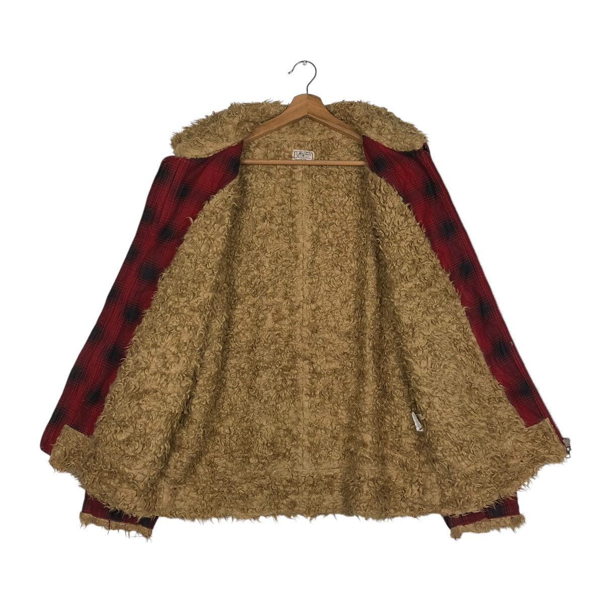 Hysteric Glamour 🔥VTG BIKER JACKET RANCH WEAR MARLONO FUR BLANKET TARTAN Size US L / EU 52-54 / 3 - 15 Thumbnail