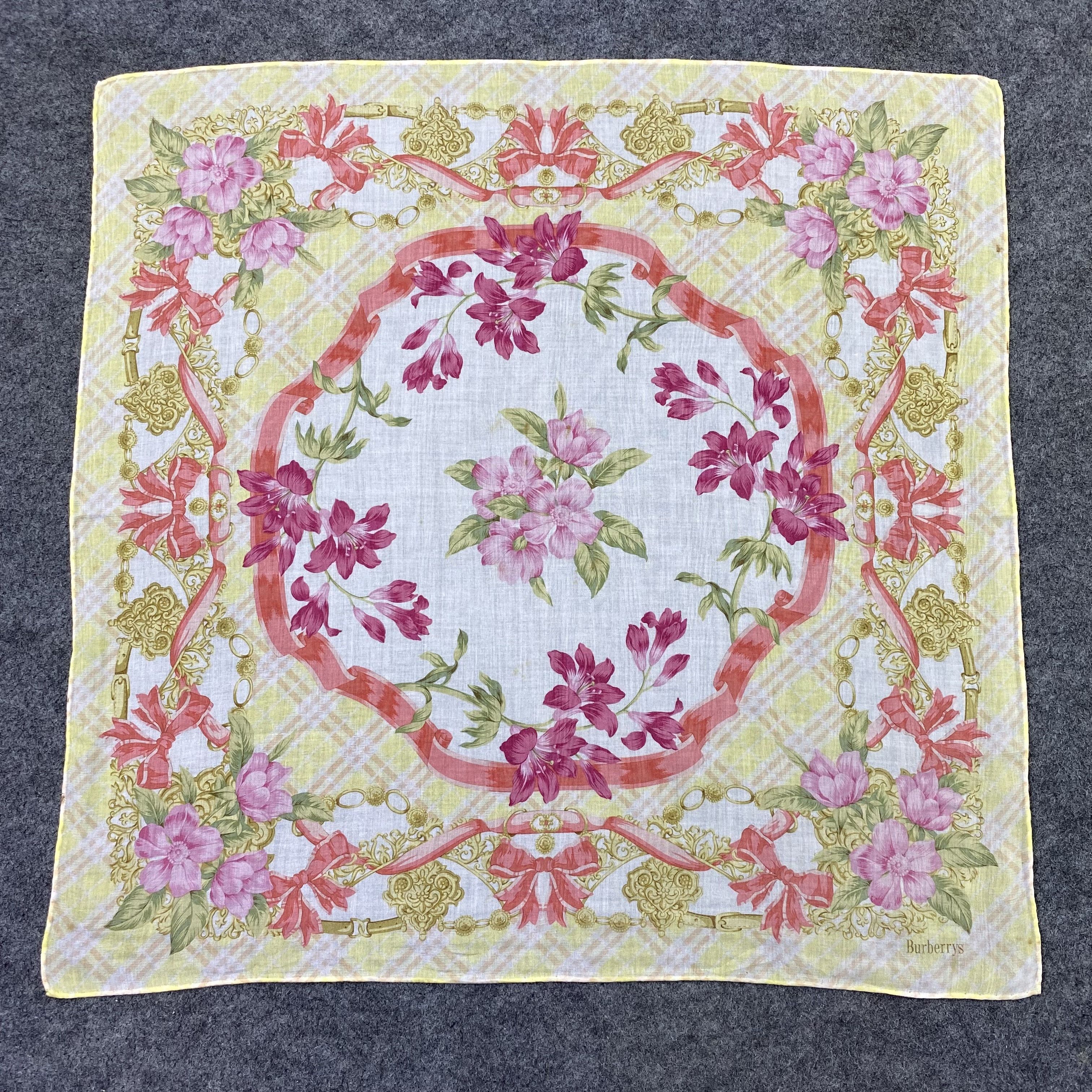 Burberry Burberry Handkerchief Neckerchief Bandana-B1842 Size ONE SIZE - 3 Thumbnail