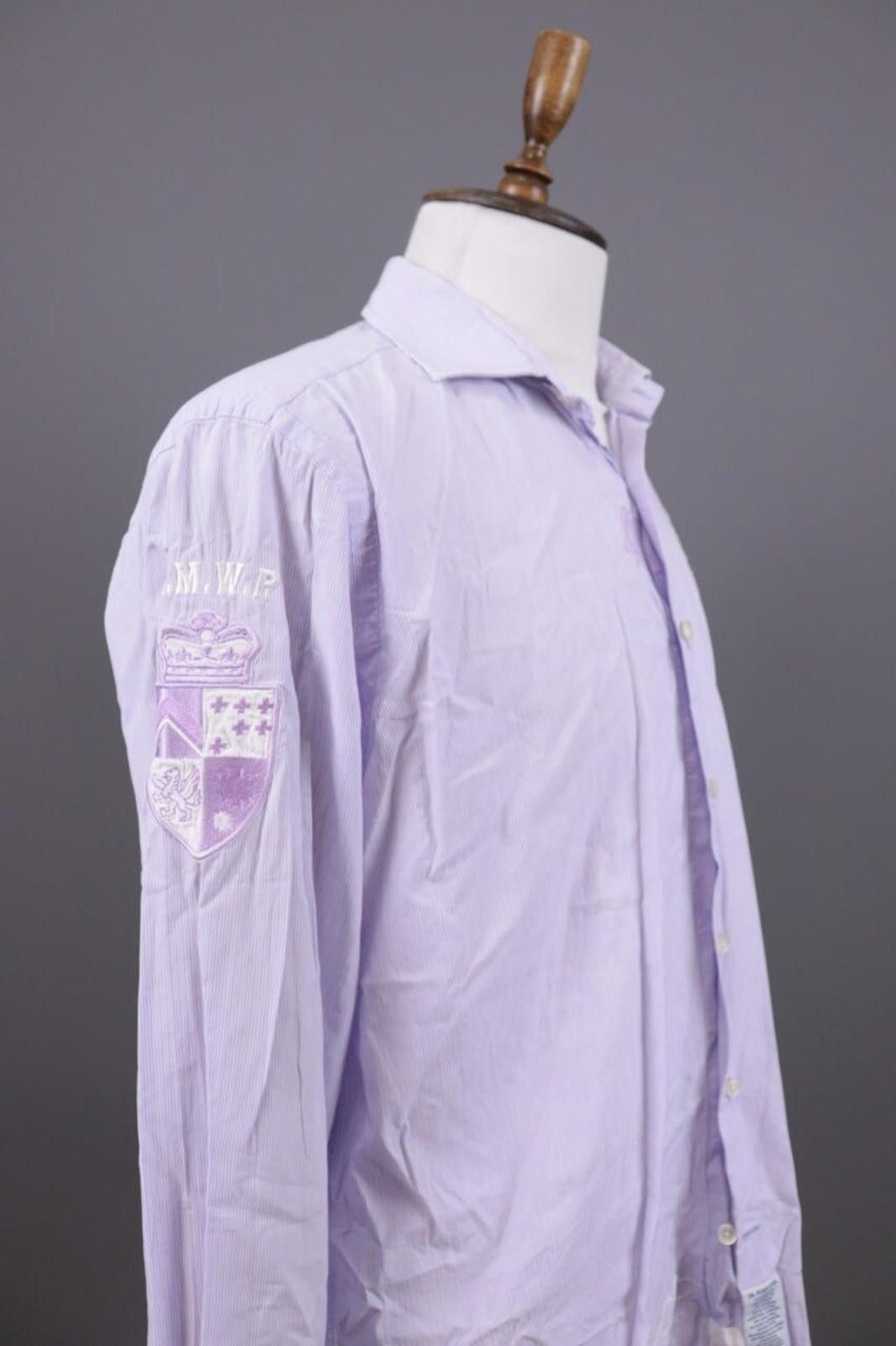 La Martina La Martina Buenos Aires Purple Pinstripe Shirt Size XXL Size US XXL / EU 58 / 5 - 9 Thumbnail