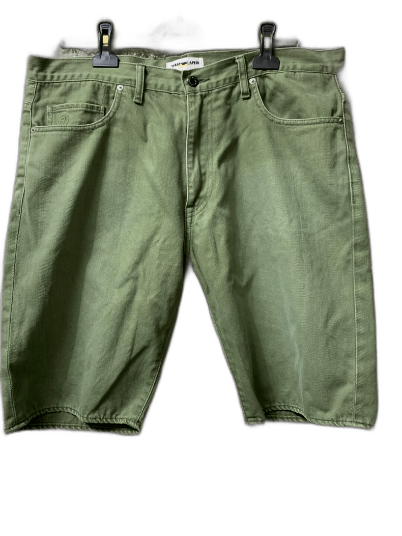 Bape BAPE Men's Green Shorts XL Japan Size US 36 / EU 52 - 1 Thumbnail