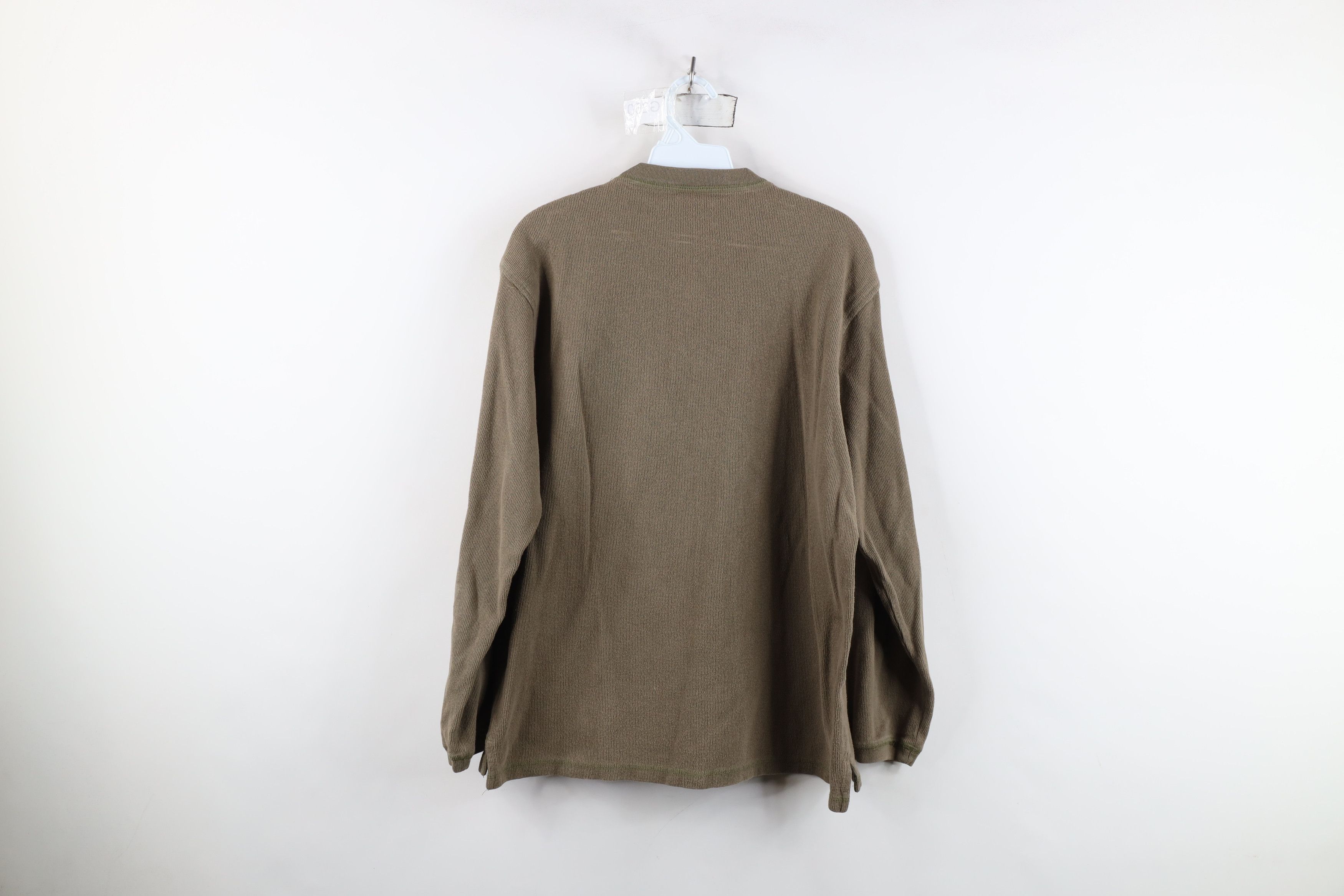 Vintage Vintage 90s Streetwear Ribbed Long Sleeve Henley T-Shirt Size US S / EU 44-46 / 1 - 13 Thumbnail