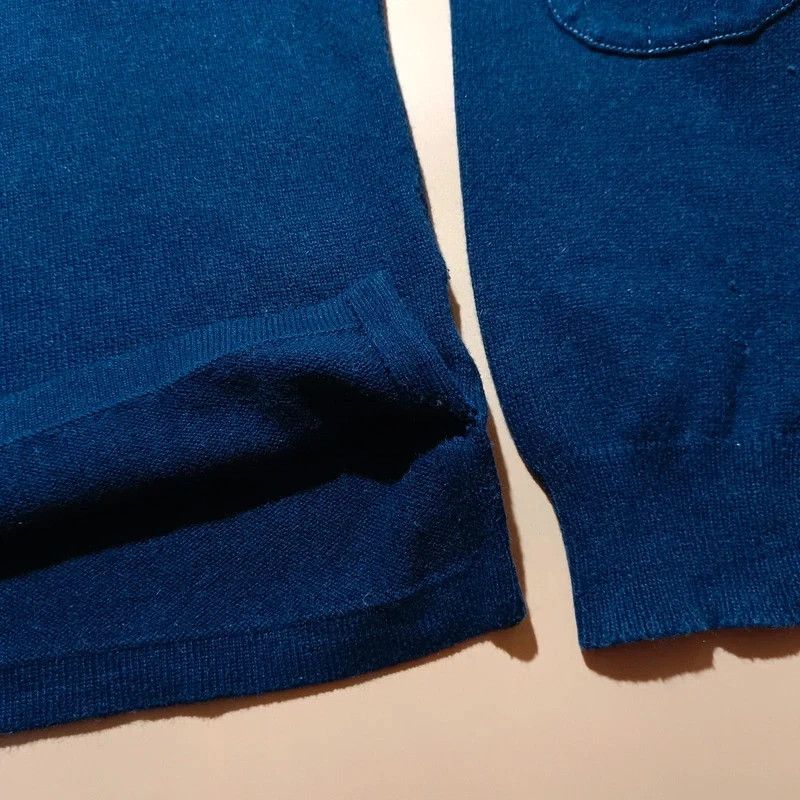 Ralph Lauren Ralph Lauren Blue Cashmere Blend Polo Shirt M Big Logo Size US M / EU 48-50 / 2 - 13 Thumbnail
