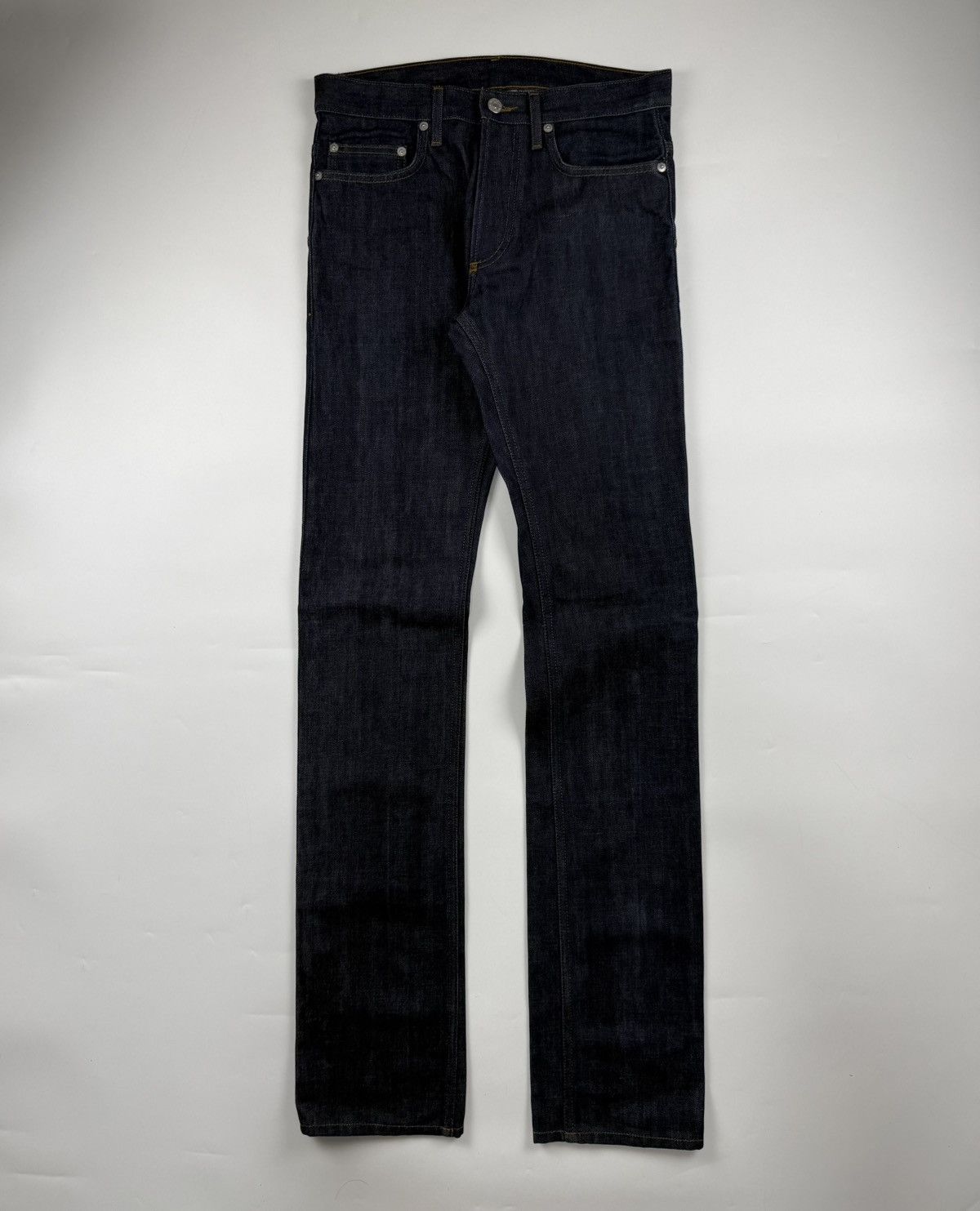 Dior Dior x Hedi Slimane Long Raw Denim Size US 28 / EU 44 - 1 Thumbnail