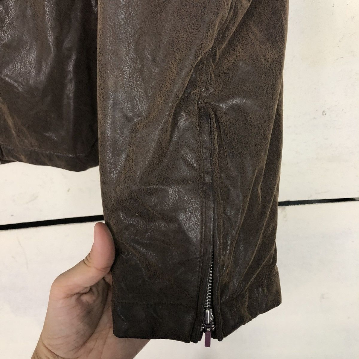 Japanese Brand 🔥VINTAGE LEATHER JACKET MONTEVISO ITALY ISSEY MIYAKE Size US M / EU 48-50 / 2 - 17 Thumbnail