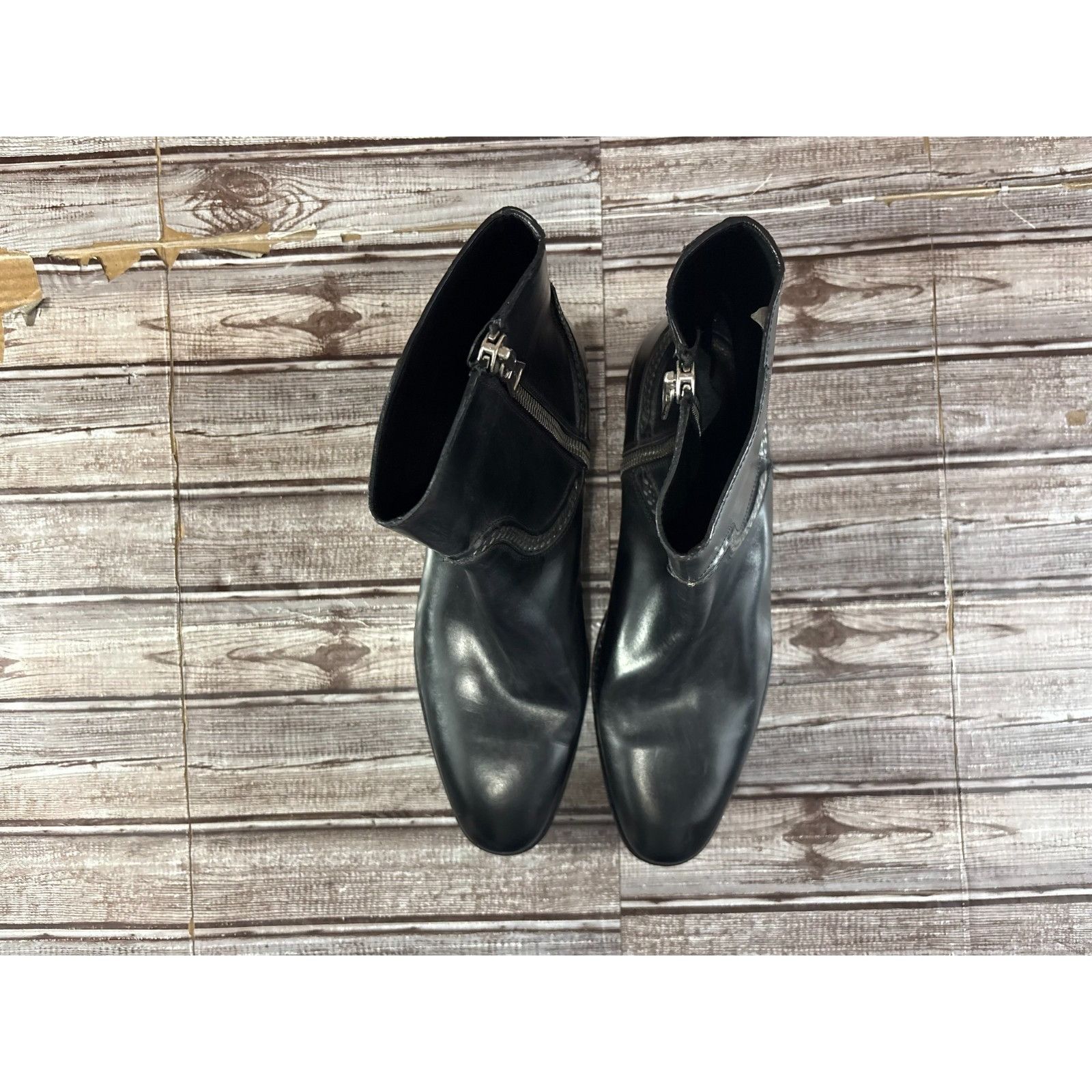 John Varvatos John Varvatos Collection Ludlow Chain Leather Boots Size 11 Size US 11 / EU 44 - 12 Thumbnail