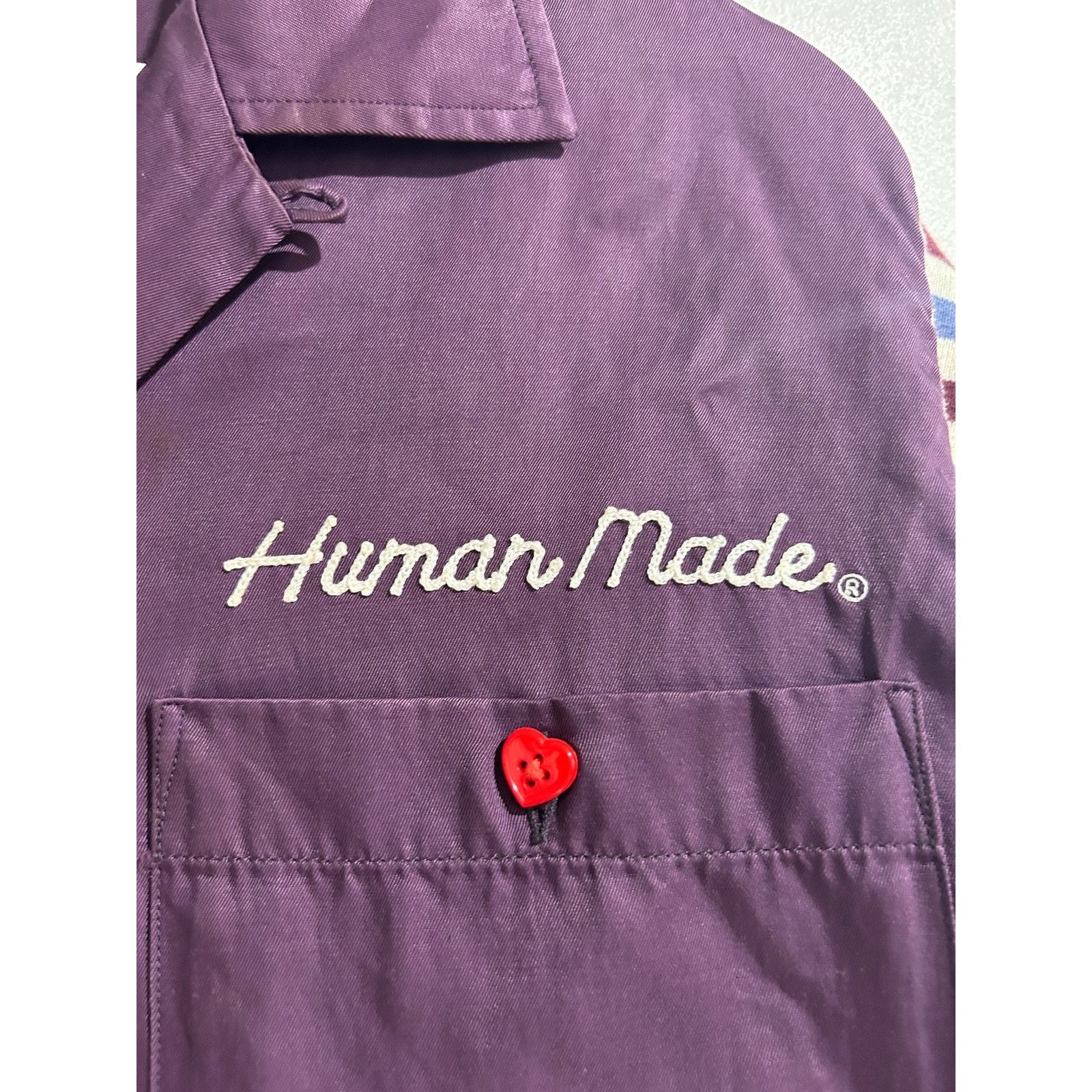 Human Made HUMAN MADE BOWLING BUTTON UP PURPLE SIZE LARGE PREOWNED Size US L / EU 52-54 / 3 - 3 Thumbnail