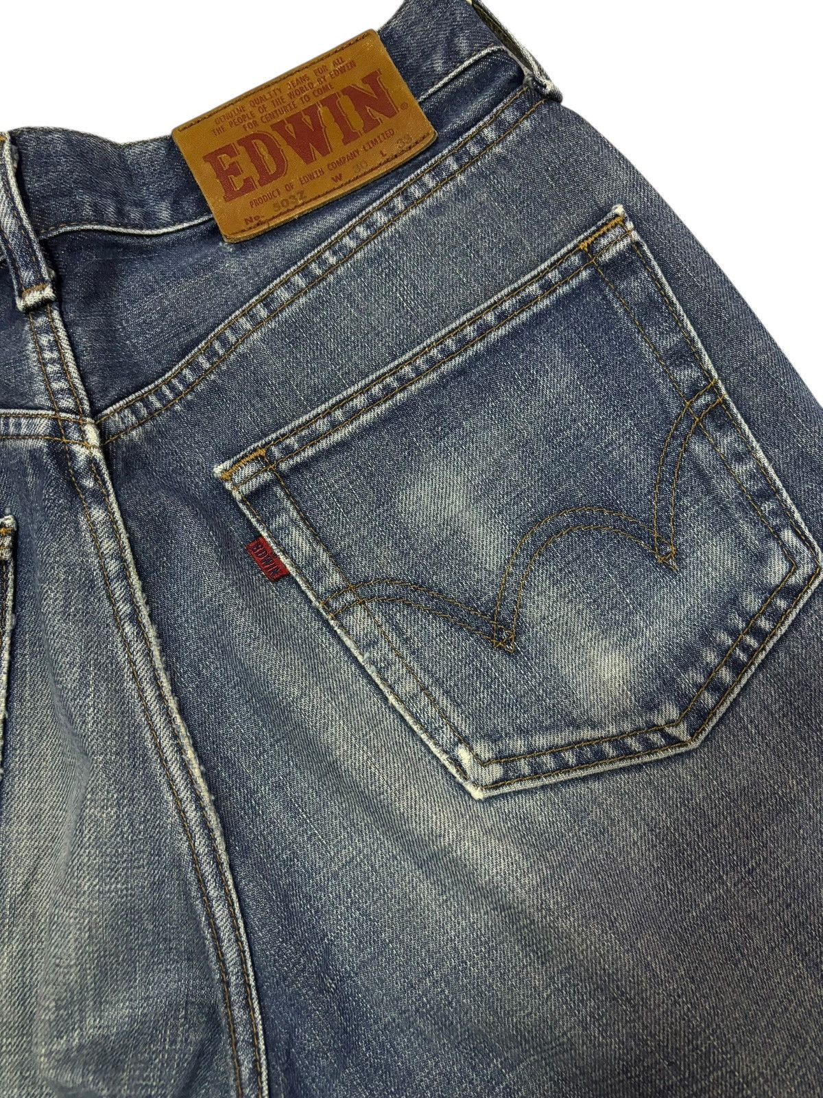 Edwin Vtg Edwin Japan 503 Distressed Jeans Size US 28 / EU 44 - 7 Thumbnail