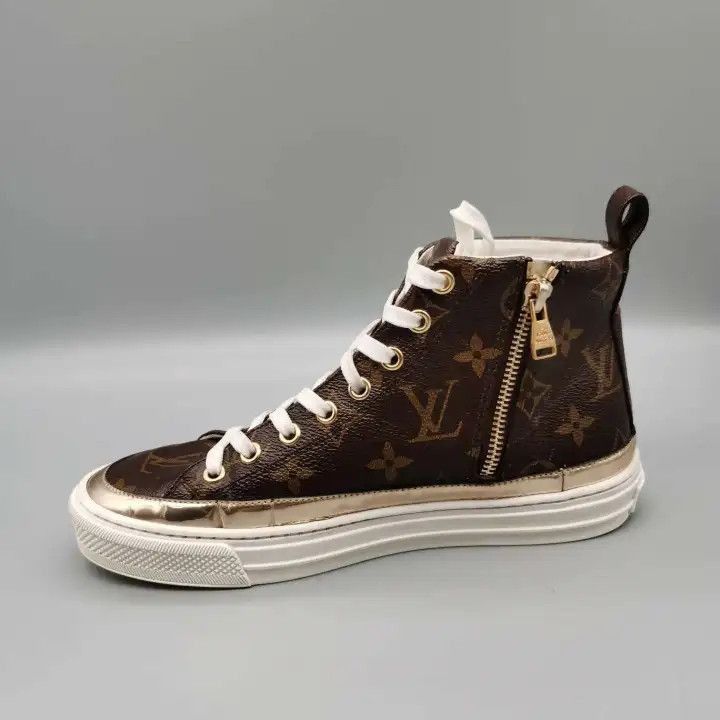 Louis Vuitton Louis Vuitton Stellar Monogram High-Top Sneakers -2508 Size US 6.5 / EU 39-40 - 9 Thumbnail