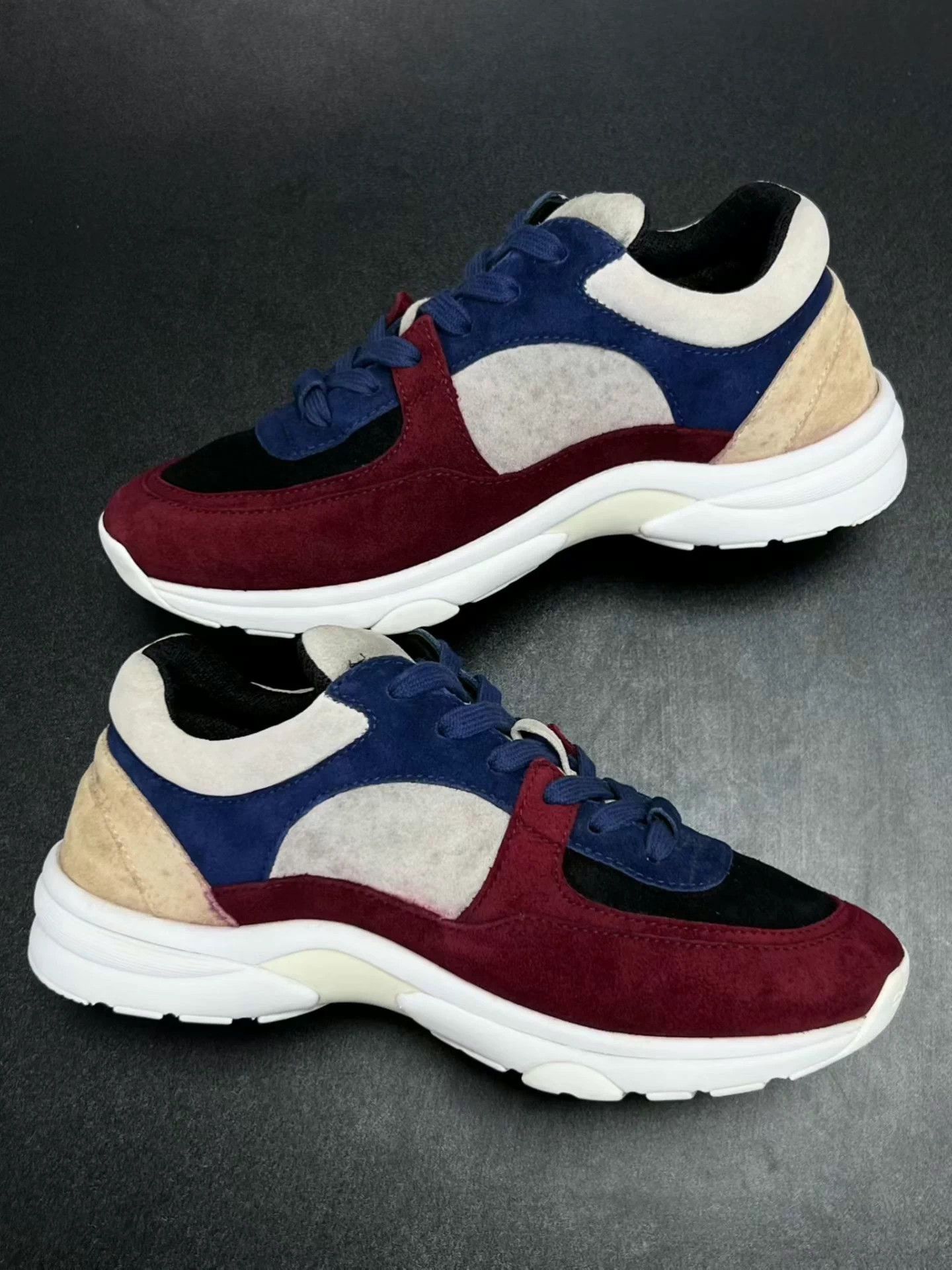 Chanel CHANEL running shoes, dark red Size US 6 / IT 36 - 7 Thumbnail