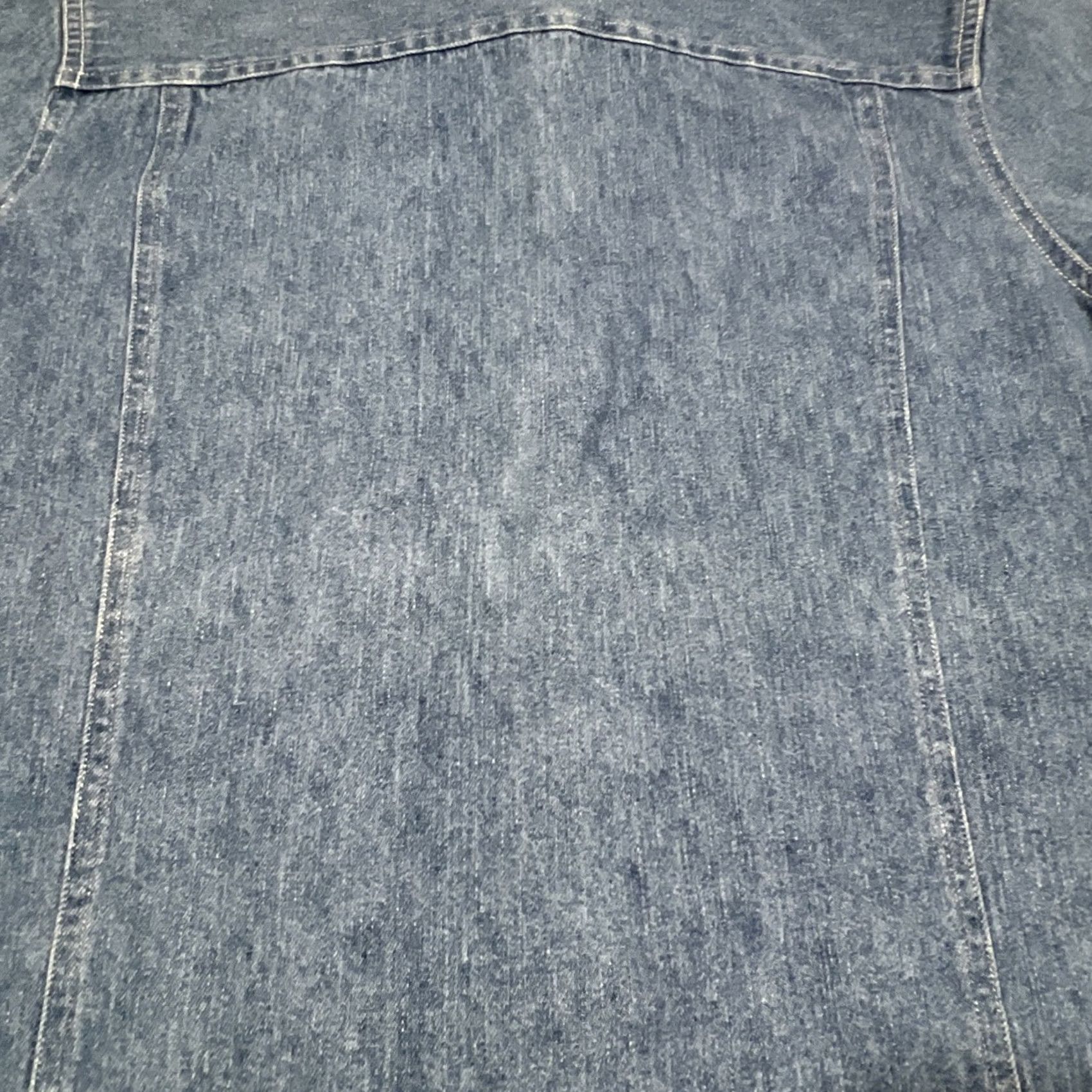 Tommy Hilfiger Tommy Hilfiger Shirt Women 10 Blue Denim Button Up Cap Sleeves Size L / US 10 / IT 46 - 7 Thumbnail
