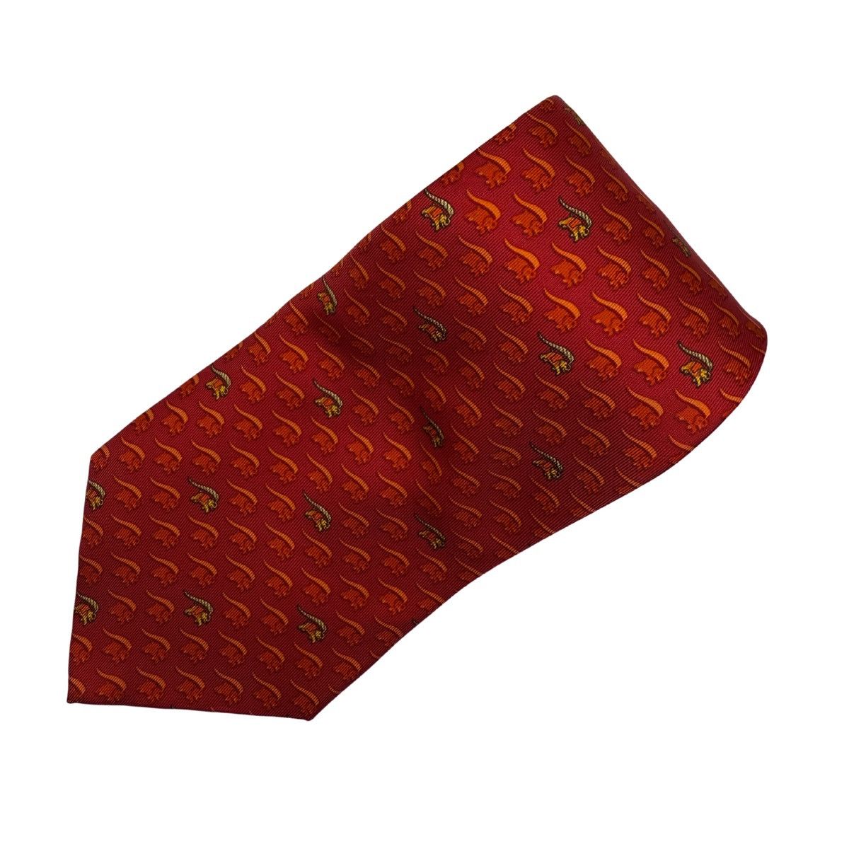 Salvatore Ferragamo Salvatore Ferragamo Silk Tie, Red, Made in Italy, Like New Size ONE SIZE - 2 Thumbnail