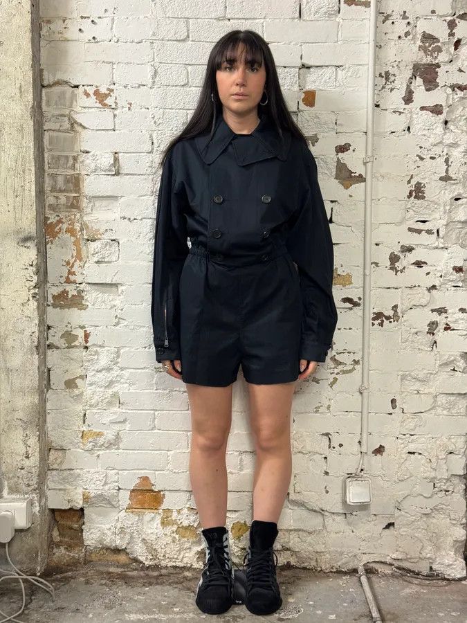 Maison Margiela Maison Margiela Navy Trench Cropped Classy Jump Suit Size M / US 6-8 / IT 42-44 - 2 Thumbnail