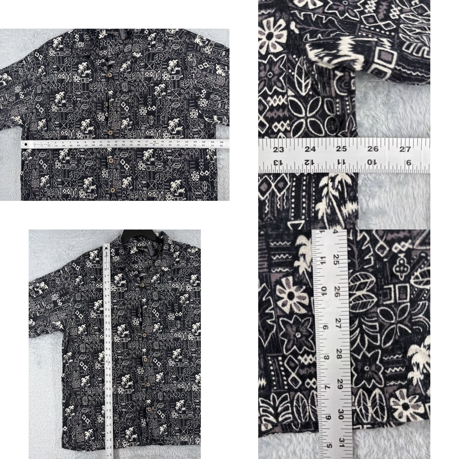 Ocean Pacific Ocean Pacific Shirt Men 2XL Black Hawaiian Floral Pattern Rayon Blend Short Sleeve Button-Up Casual Beach Vacation Surf Aloha Men Size US XXL / EU 58 / 5 - 8 Thumbnail