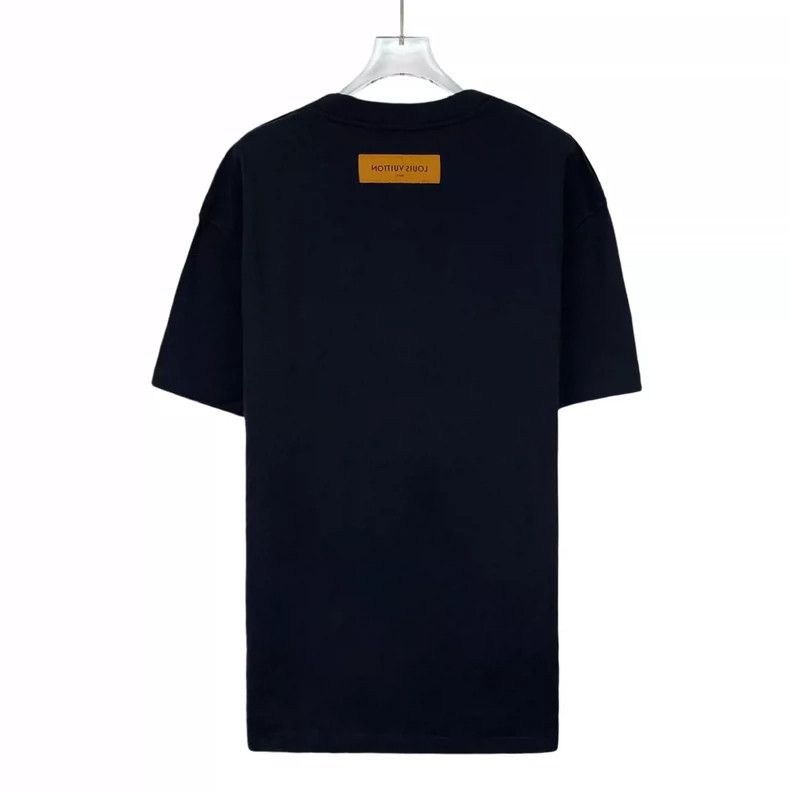 Louis Vuitton Louis Vuitton 22 black logo monogrammed cotton crewneck T- Size US L / EU 52-54 / 3 - 2 Thumbnail