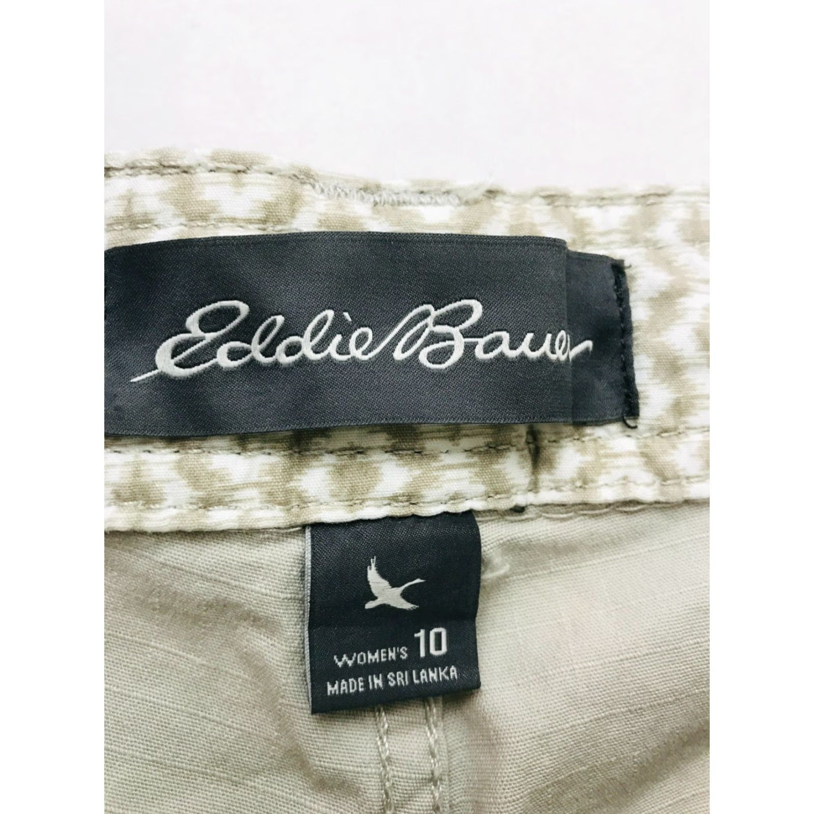 Eddie Bauer Eddie Bauer Pants Women's Size 10 Capri Hiking Outdoor Tan Brown Cotton Spandex Straight Front Capri Style 10 Womens Size 32" / US 10 / IT 46 - 5 Thumbnail