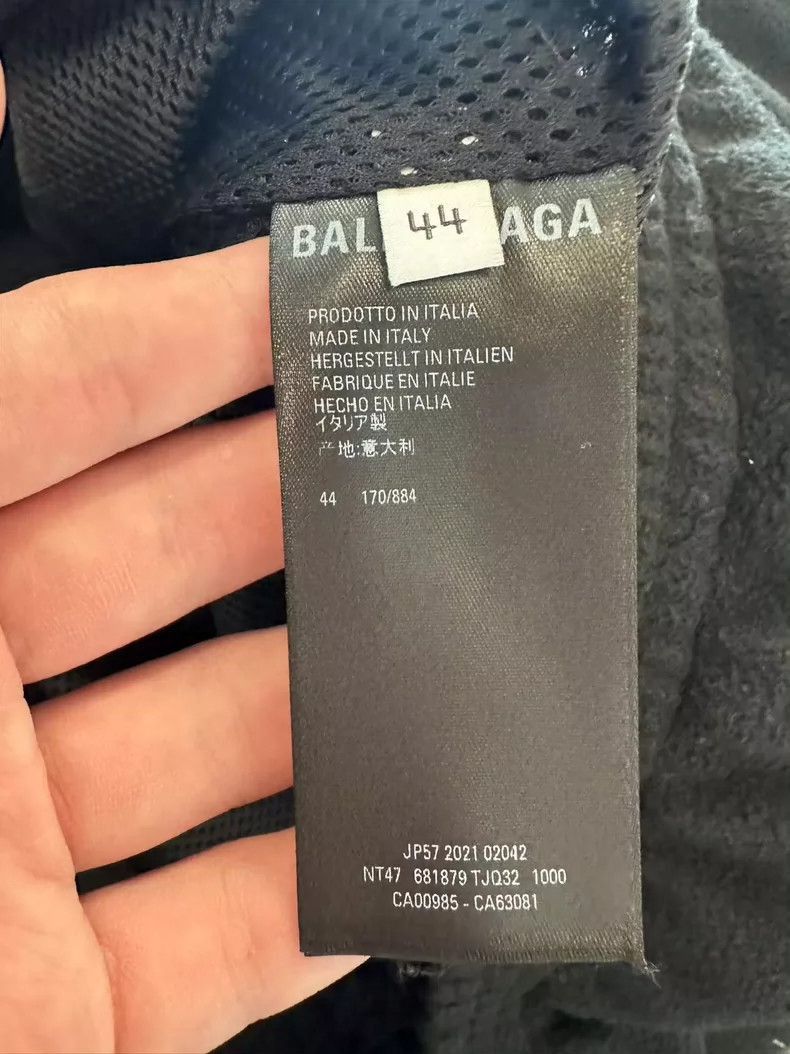 Balenciaga Balenciaga Black Fleece Jacket with Logo-2505 Size US L / EU 52-54 / 3 - 4 Thumbnail