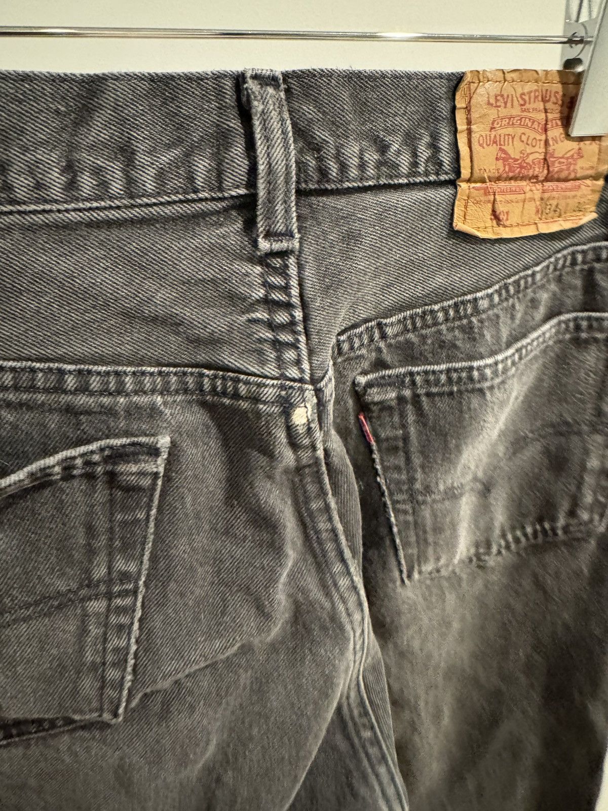Levi's Vintage Levi black denim with distressed hem Size US 32 / EU 48 - 10 Thumbnail