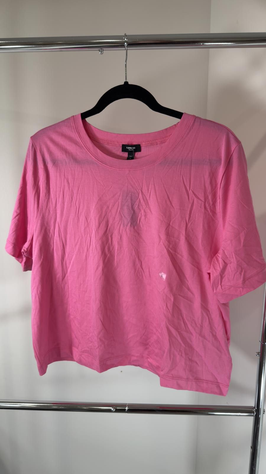 Express Express Pink Short Sleeve Top Size L / US 10 / IT 46 - 1 Thumbnail