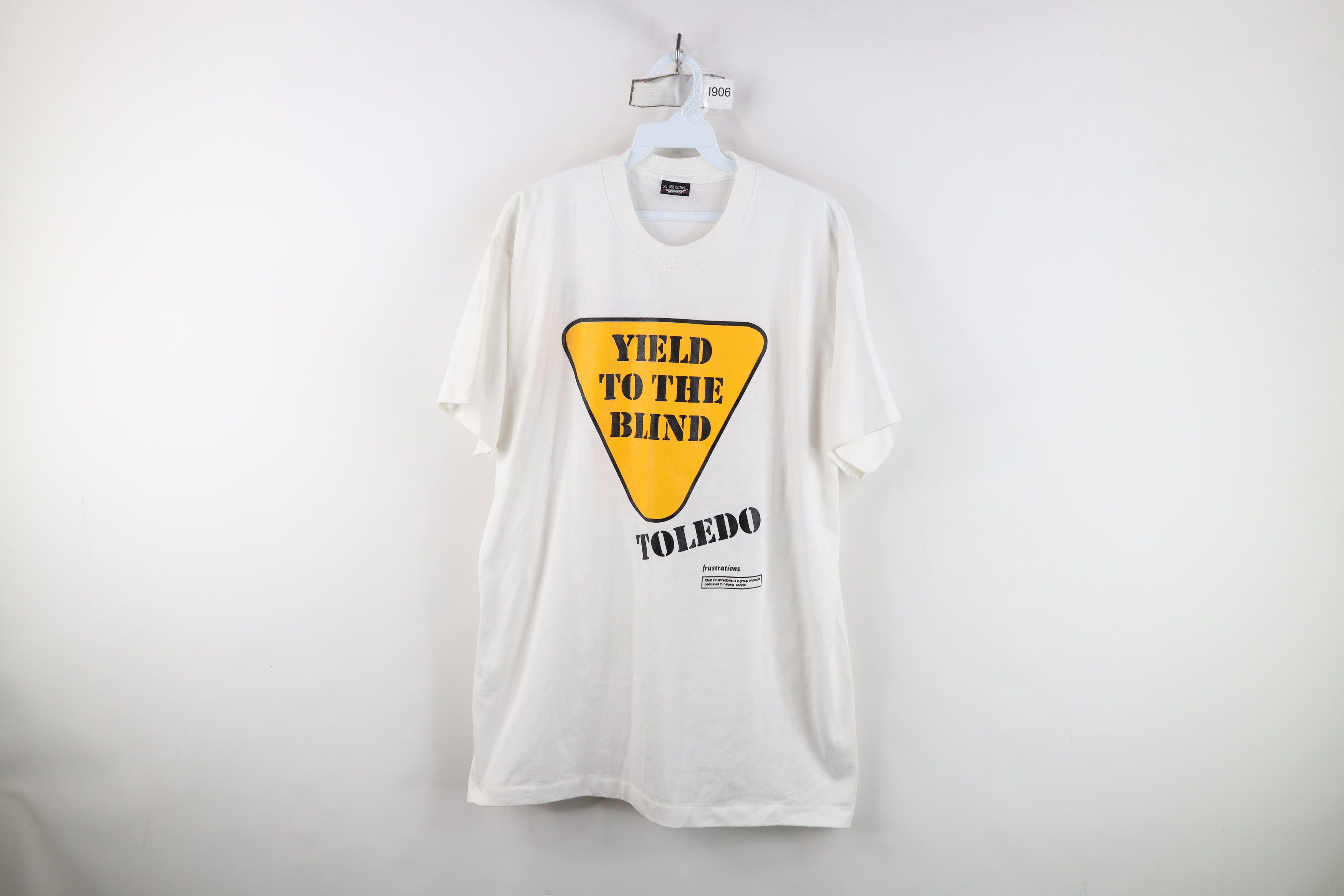 Vintage Vintage 80s 90s Streetwear Blind Toledo T-Shirt White USA Size US XL / EU 56 / 4 - 1 Thumbnail