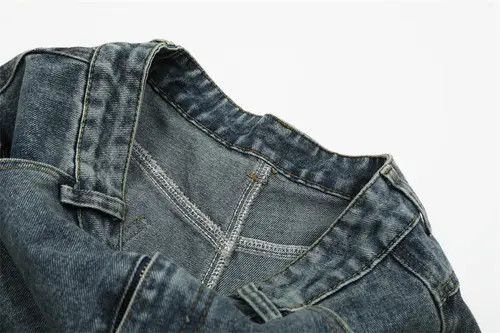 Japanese Brand × Jean Distressed washed punk fun cartoon embroidered denim shorts Size US 32 / EU 48 - 4 Thumbnail