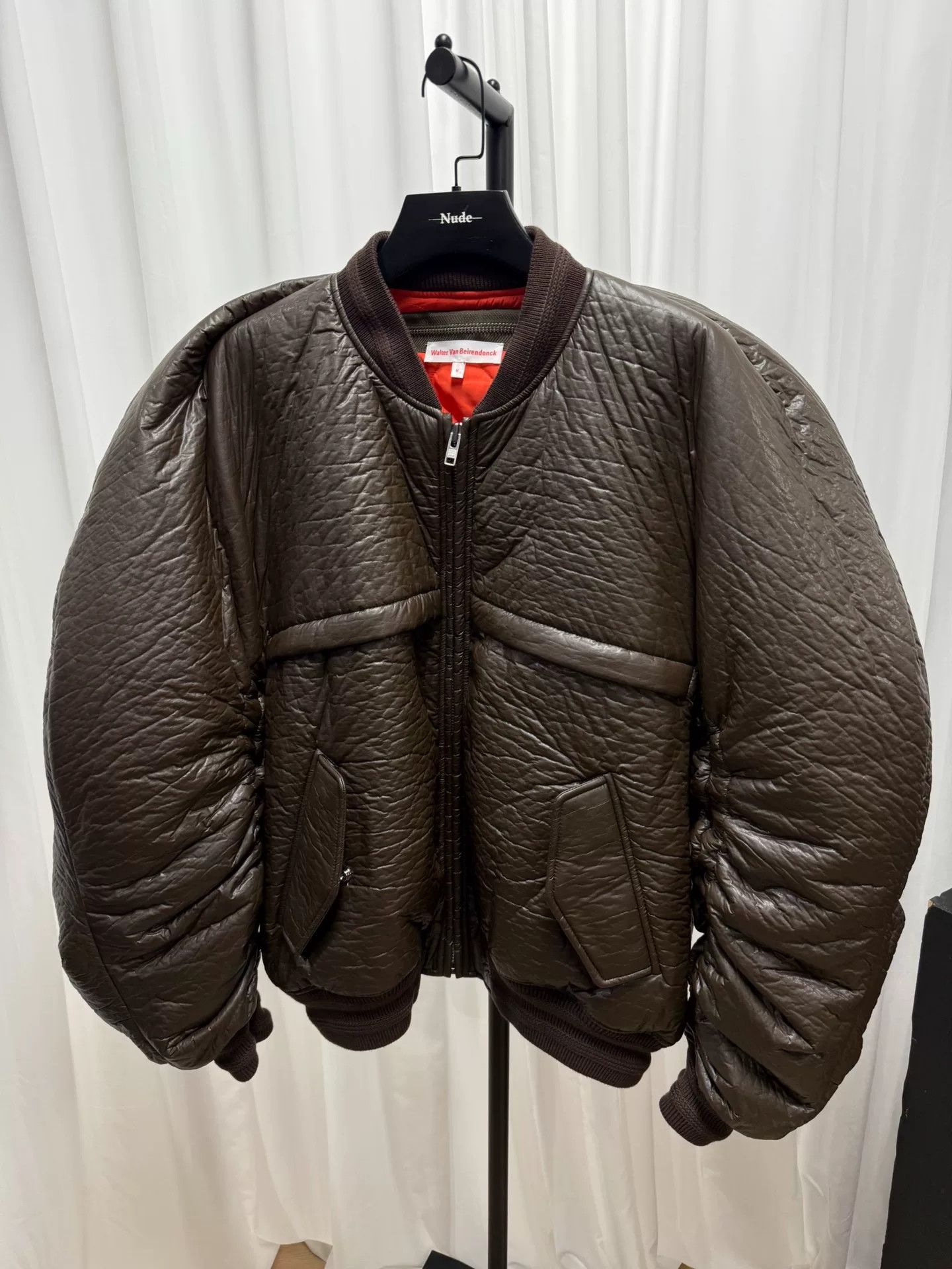 Walter Van Beirendonck oversized brown bomber jacket by walter van beirendonck Size US XXL / EU 58 / 5 - 1 Thumbnail
