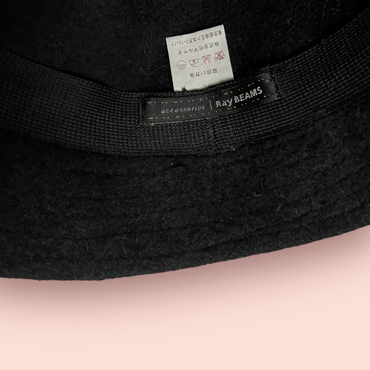 Beams Plus × Japanese Brand VINTAGE RAY BEAMS MOHAIR BLACK WOOL BLEND BUCKET HAT Size ONE SIZE - 18 Thumbnail