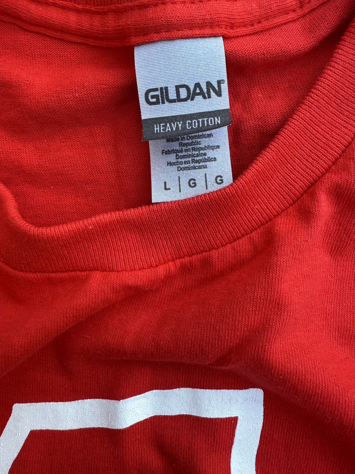 Gildan Ole Miss Rebels Red Short Sleeve Beat State Egg Bowl T Shirt Size US L / EU 52-54 / 3 - 6 Thumbnail