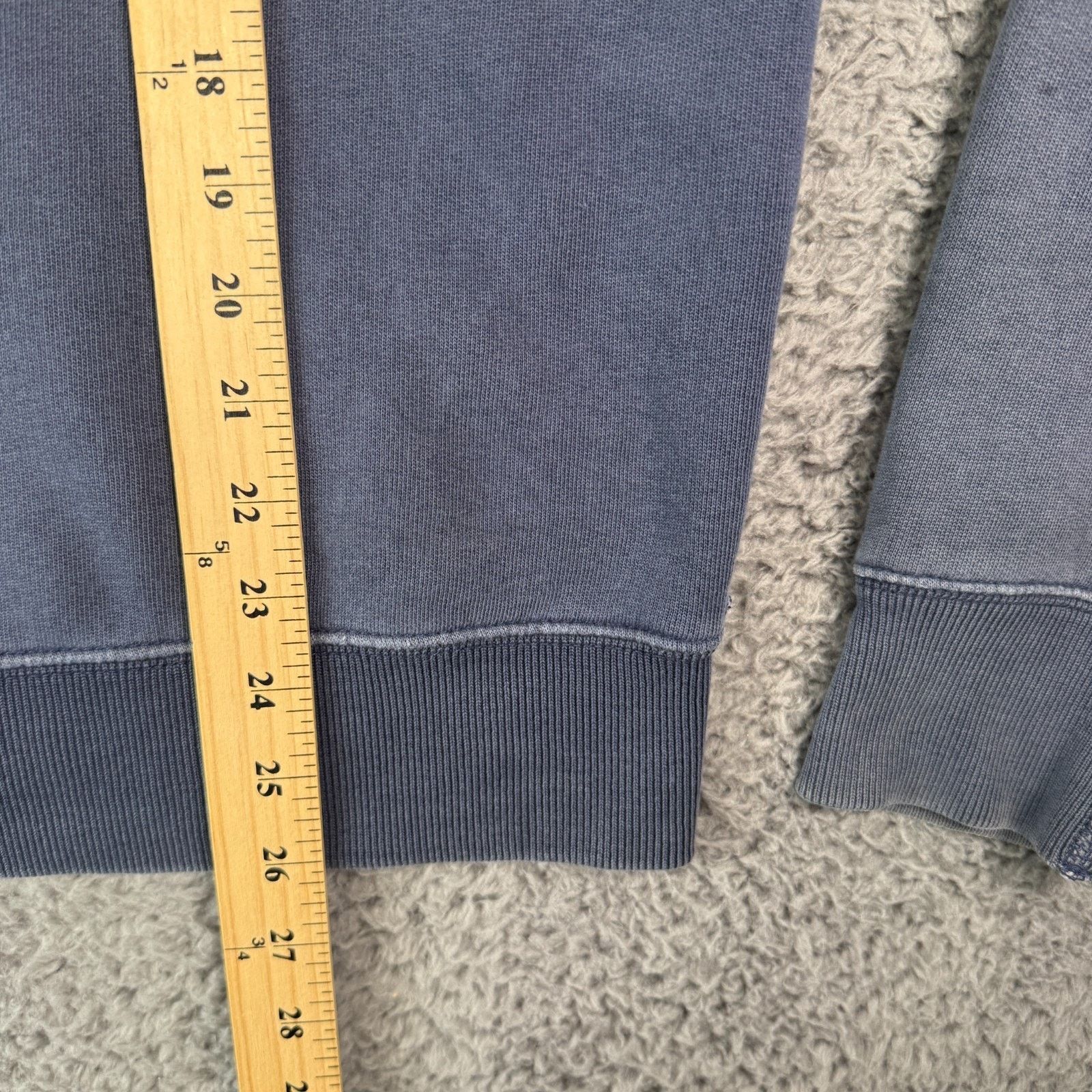 Polo Ralph Lauren × Vintage Polo Ralph Lauren Zip Hoodie Faded Blue Distressed Boxy VTG Size US M / EU 48-50 / 2 - 11 Thumbnail