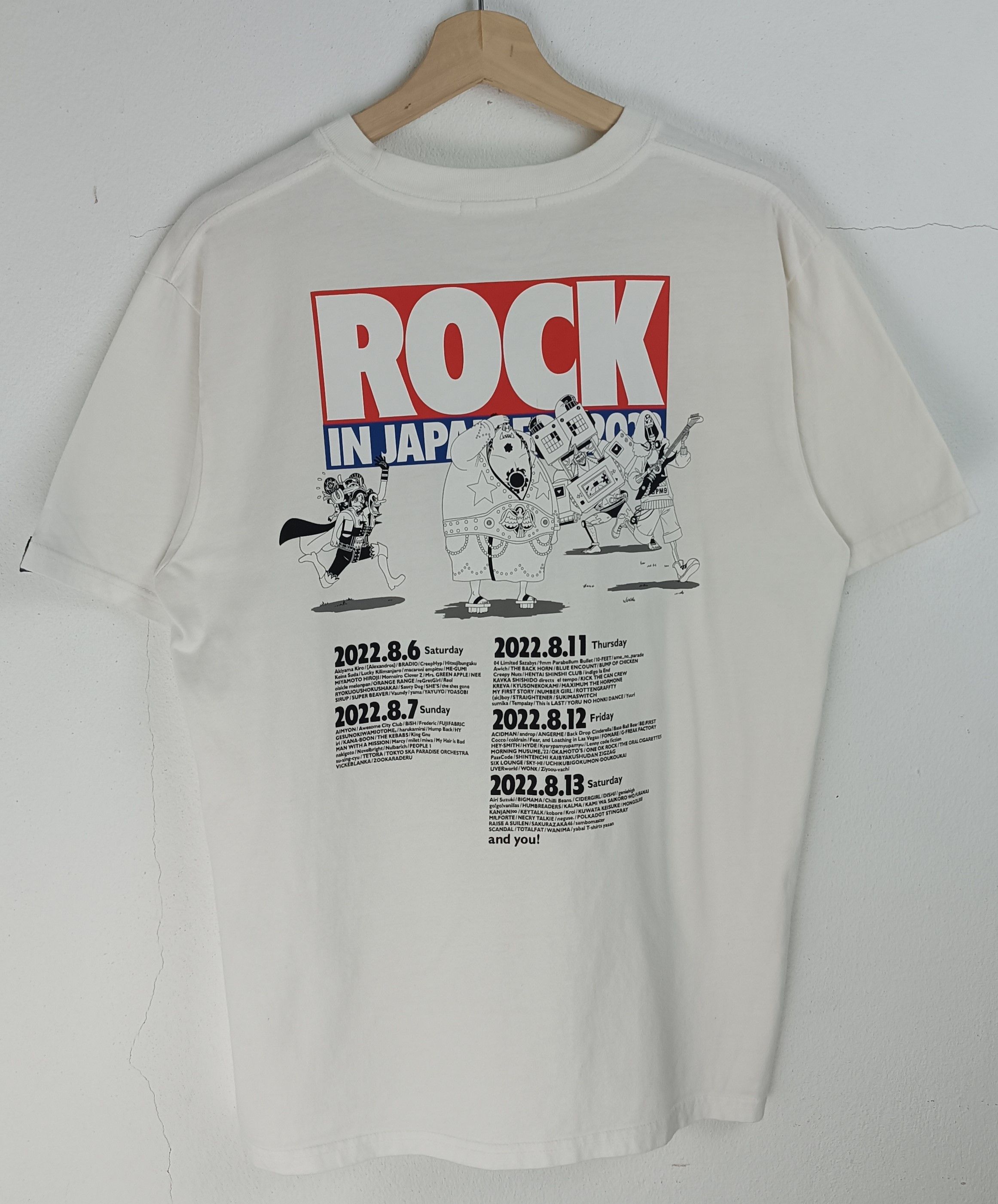 Anime ONE PIECE X ROCK IN JAPAN 2022 TEE ANDROP 9MM ALEXANDROS Size US L / EU 52-54 / 3 - 4 Thumbnail