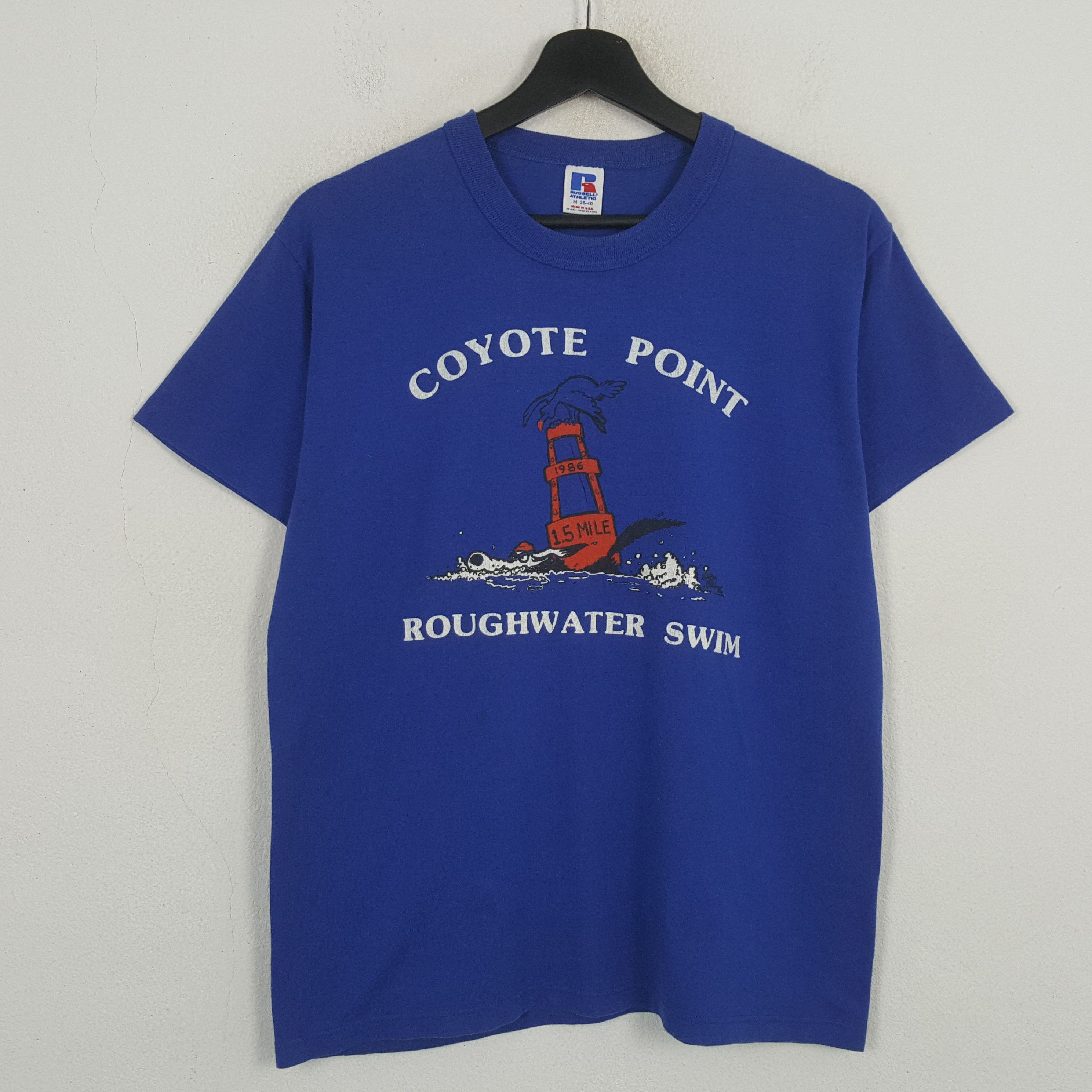 Russell Athletic Coyote Point Roughwater Swim Vintage Tshirt RR17 Size US M / EU 48-50 / 2 - 1 Thumbnail