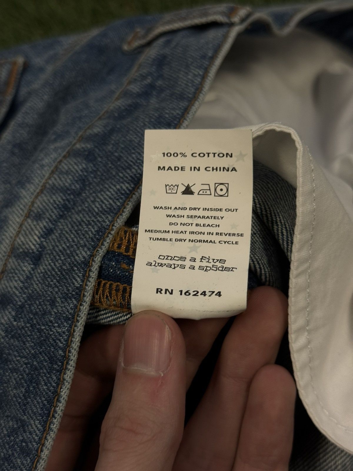 Sp5der Sp5der Worldwide Beluga Denim Jeans Size 32 (NEW) Size US 32 / EU 48 - 11 Thumbnail