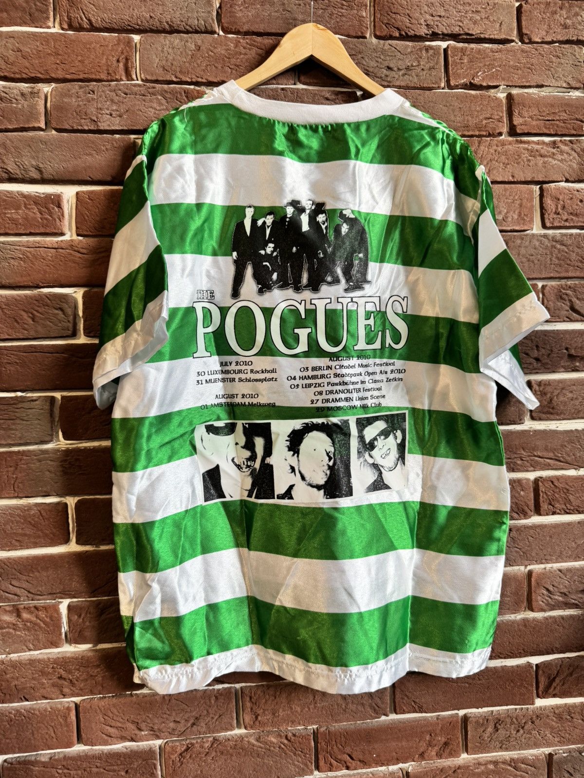 Band Tees 00s The Pogues Vintage Tour Jersey Punk Band Tee Green M Size US M / EU 48-50 / 2 - 2 Thumbnail