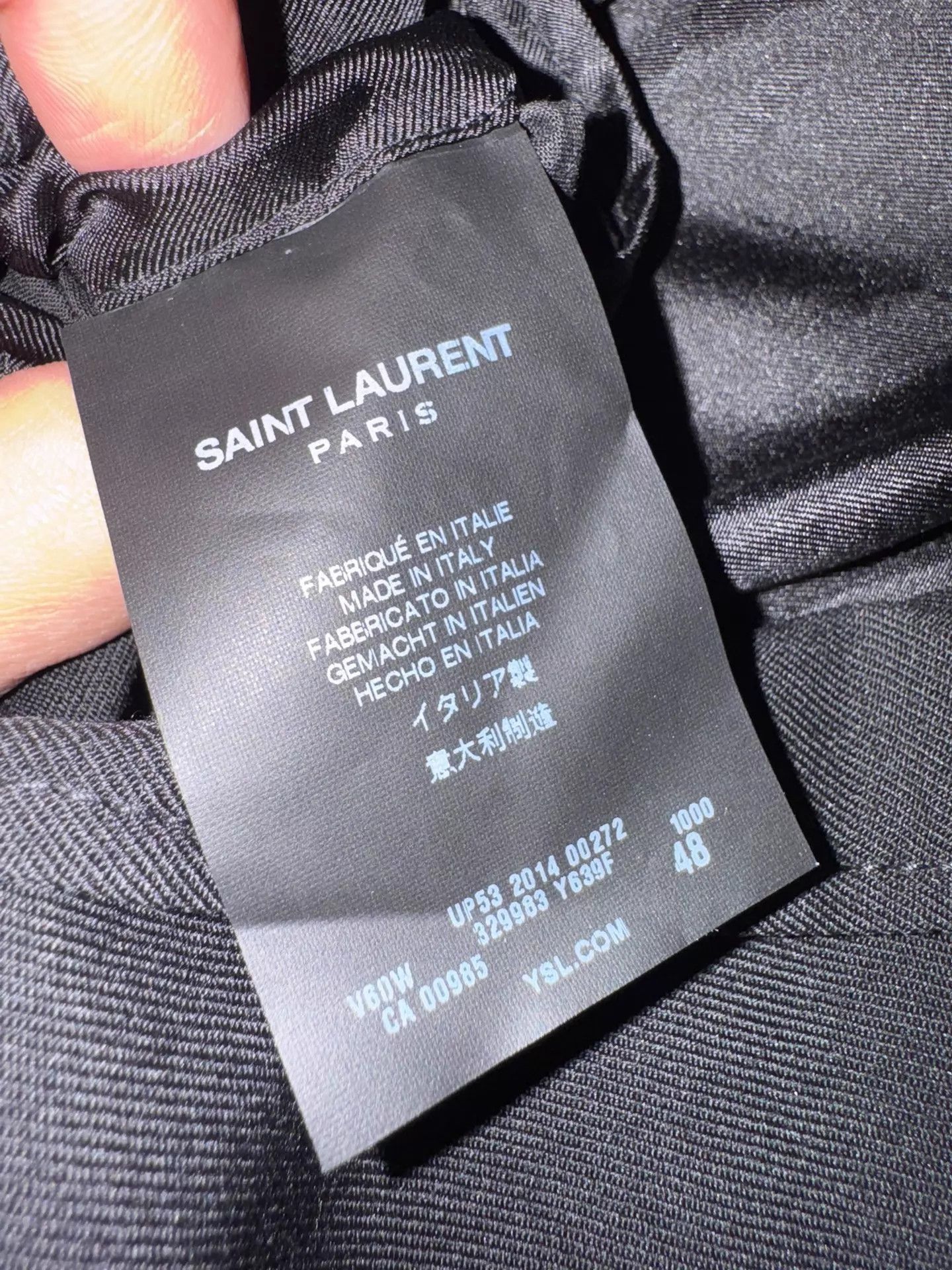 Saint Laurent Paris Black Single-Breasted Blazer with Gold Buttons Size US M / EU 48-50 / 2 - 7 Thumbnail