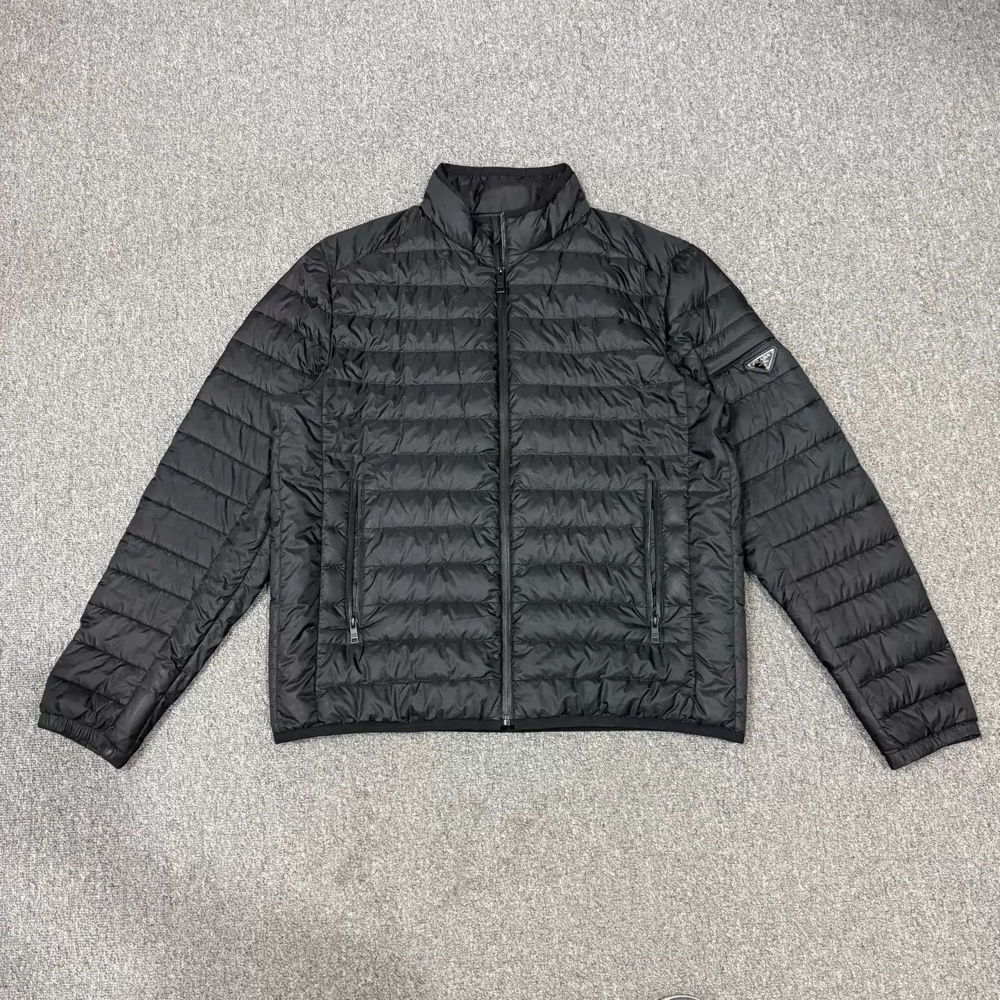 Prada Prada Black Triangle Logo Down Jacket Size 56 Size US XL / EU 56 / 4 - 1 Thumbnail