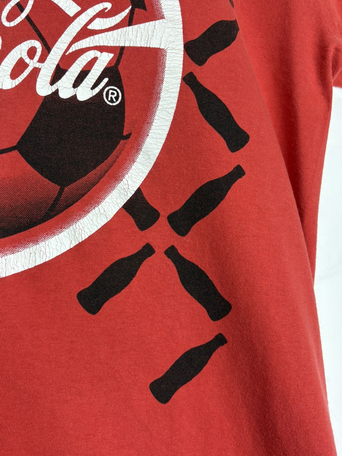 Vintage England Euro UEFA 1996 Coca-cola Vintage Football Soccer Tee Size US L / EU 52-54 / 3 - 6 Thumbnail