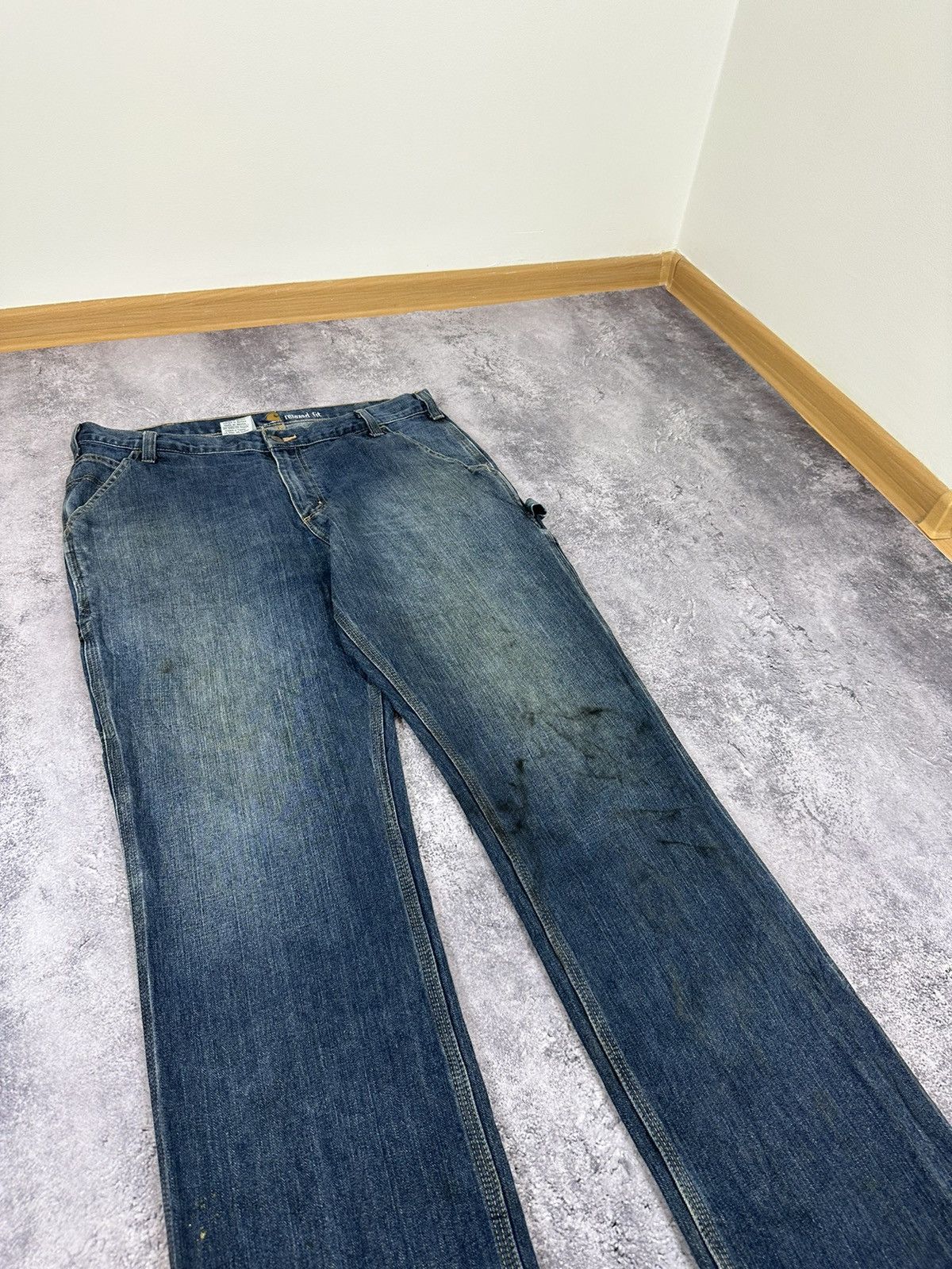 Carhartt Vintage Carhartt Denim Carpenter Cargo Hype USA Work Pants Size US 36 / EU 52 - 13 Thumbnail