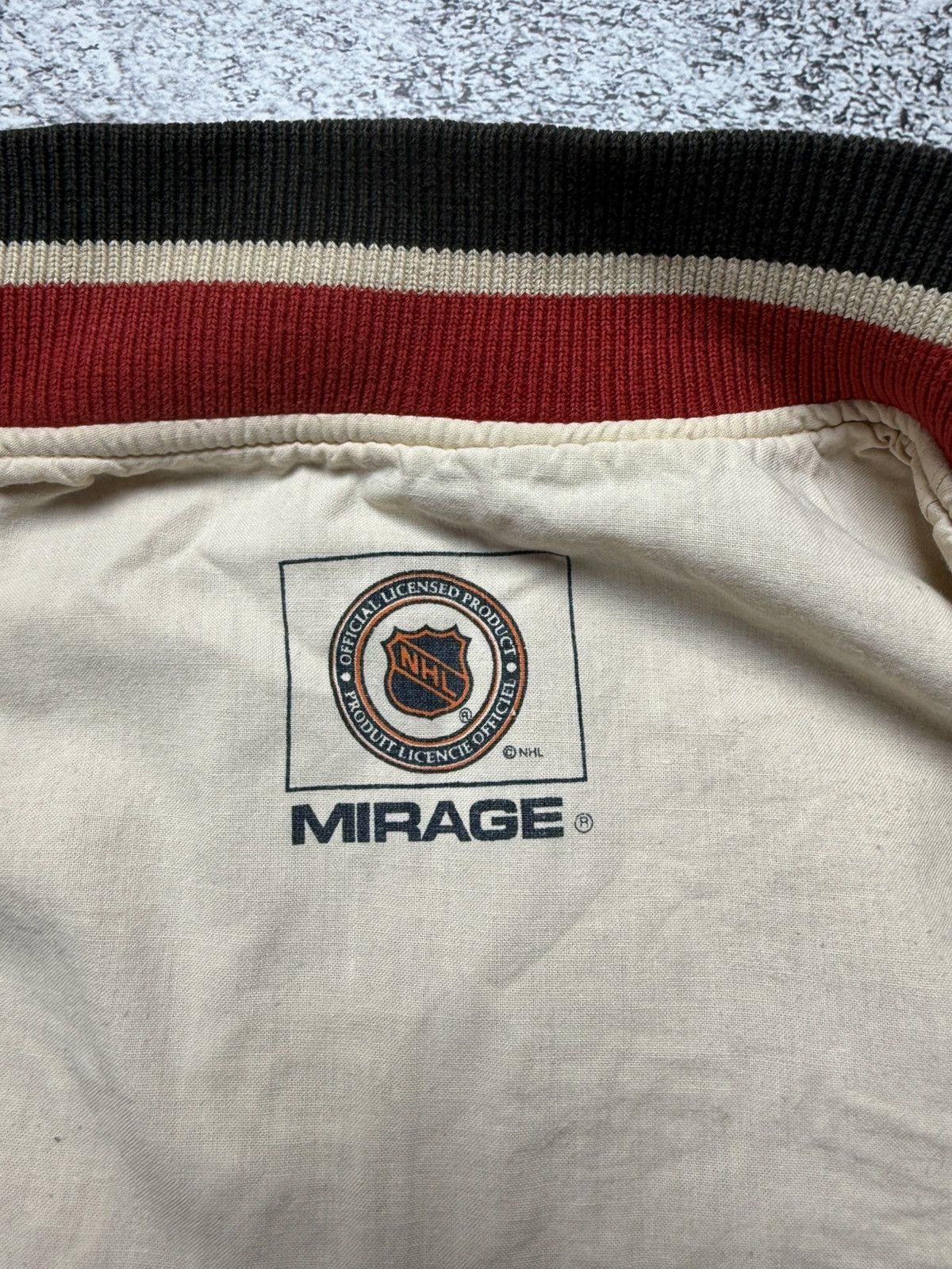NHL Vintage 90s Mirage NHL Red Wings Detroit Bomber Jacket Rare Size US XL / EU 56 / 4 - 13 Thumbnail