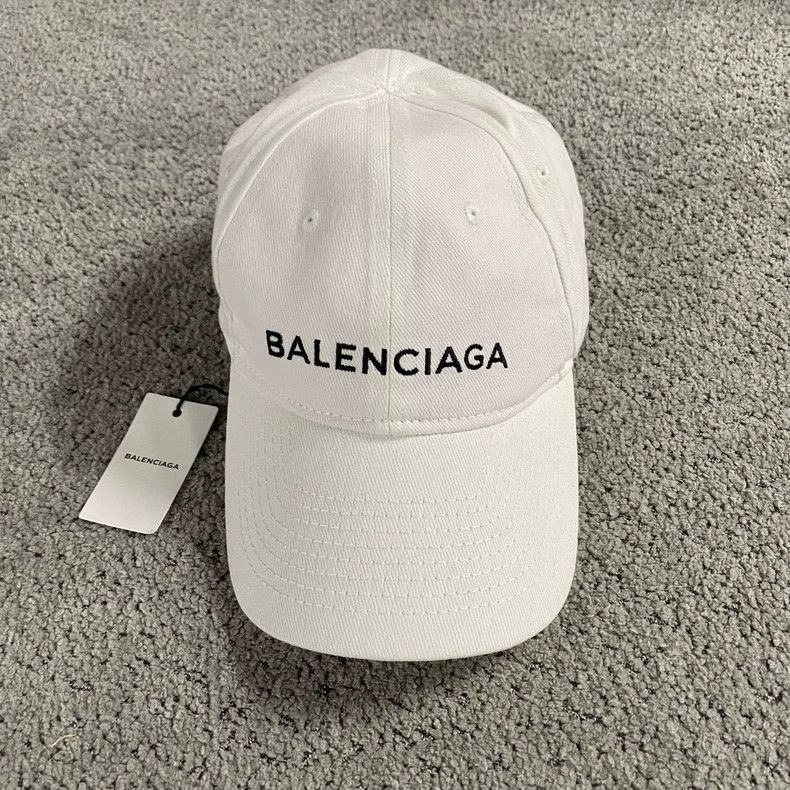 Balenciaga Balenciaga White embroidered logo baseball cap 2505-Nextarr Size ONE SIZE - 1 Thumbnail