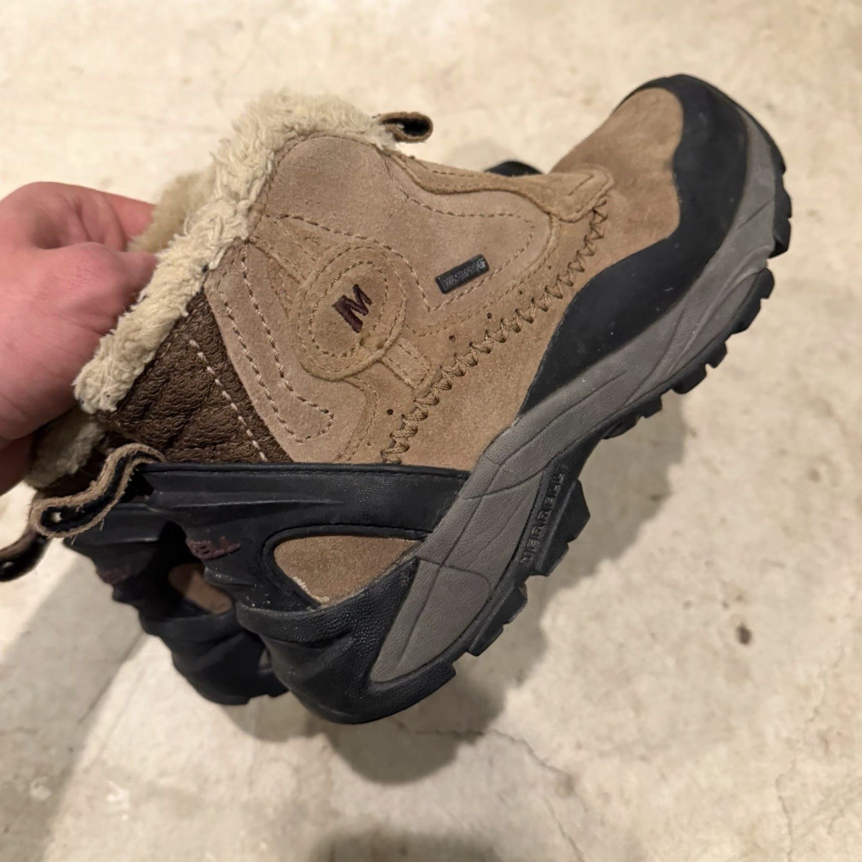 Merrell Merrell Sleet 6 Hiking Boots Waterproof Bracken Womens 7 Boots Waterproof Winter Snow Fur Trim Ankle Suede Faux Fur Lining Women/Womens 7 Size US 7 / IT 37 - 5 Thumbnail